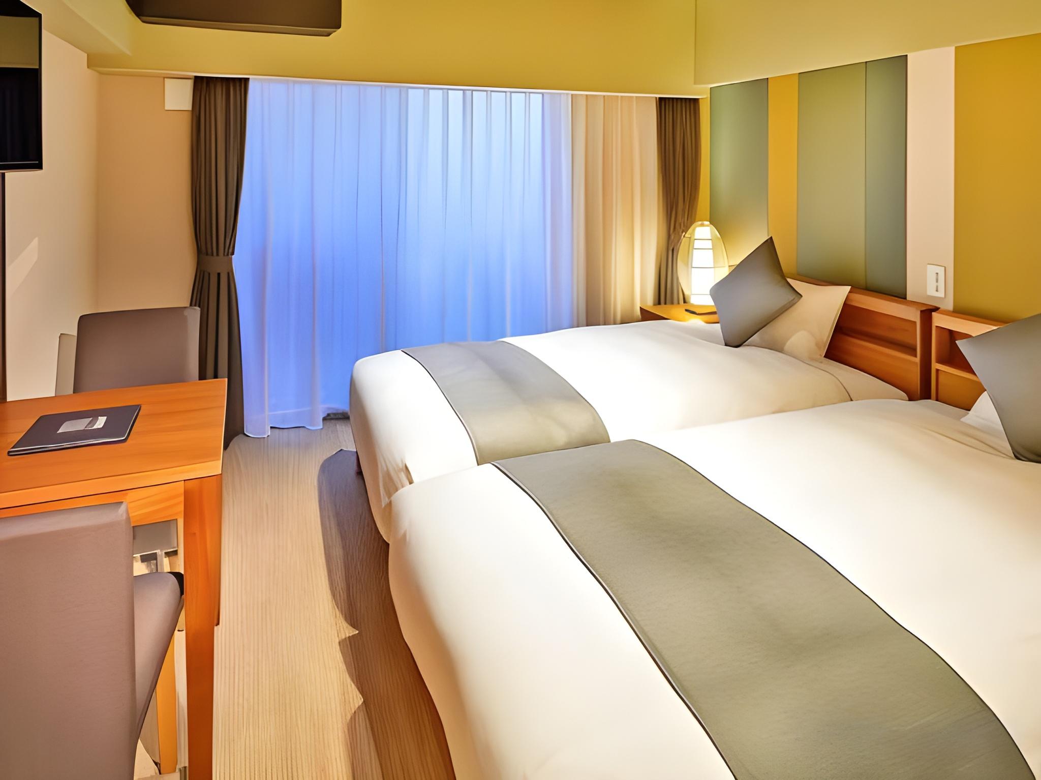 Semi Room, 2 Semi Double Beds, City View