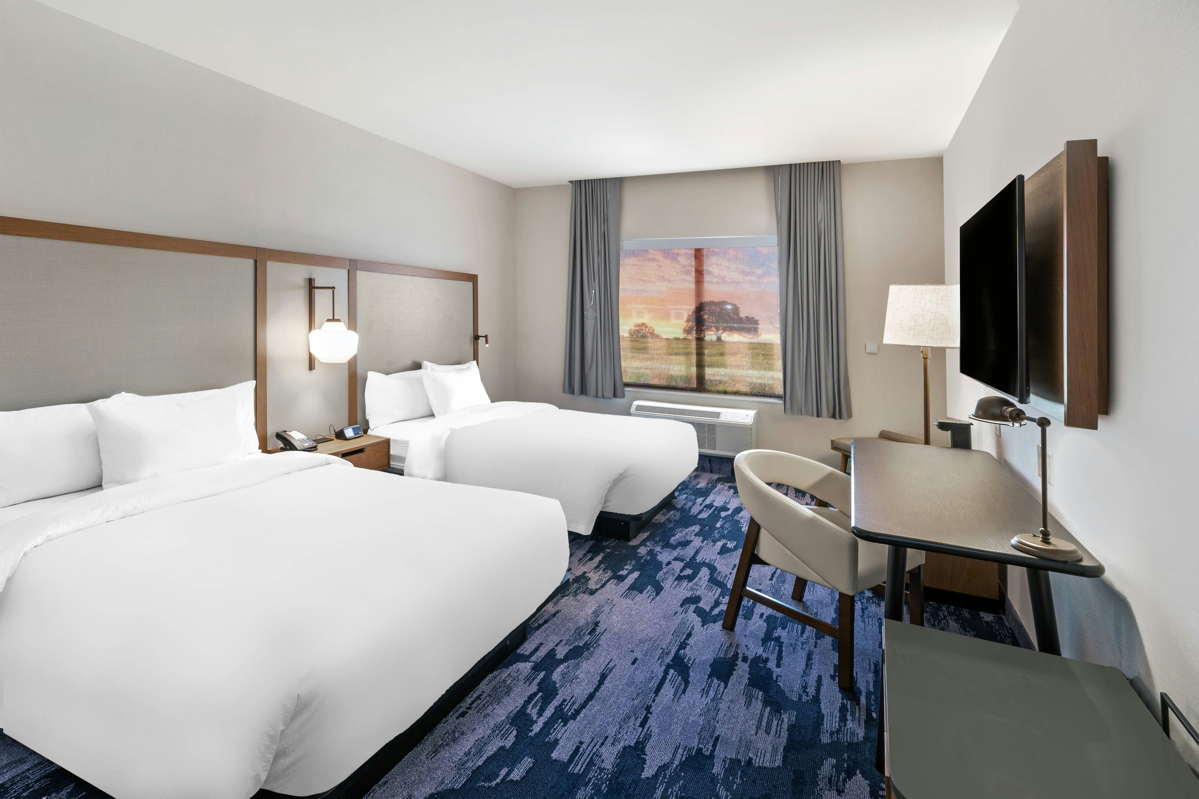 غرفة بسريرين كوين، Fairfield Inn & Suites Houston Memorial City Area 2/5