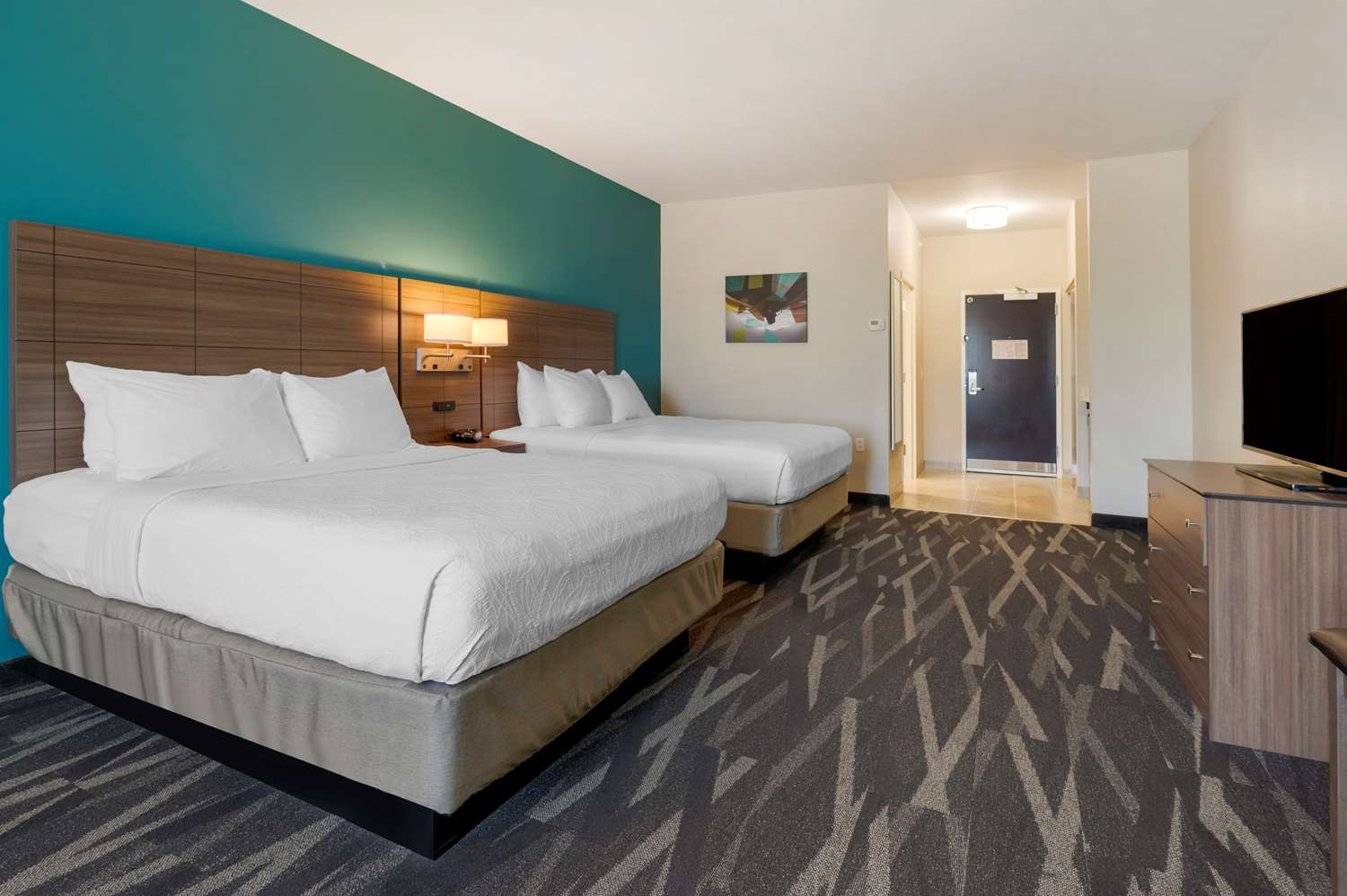 غرفة بسريرين كوين، Best Western Plus Centralia Hotel & Suites 3/8