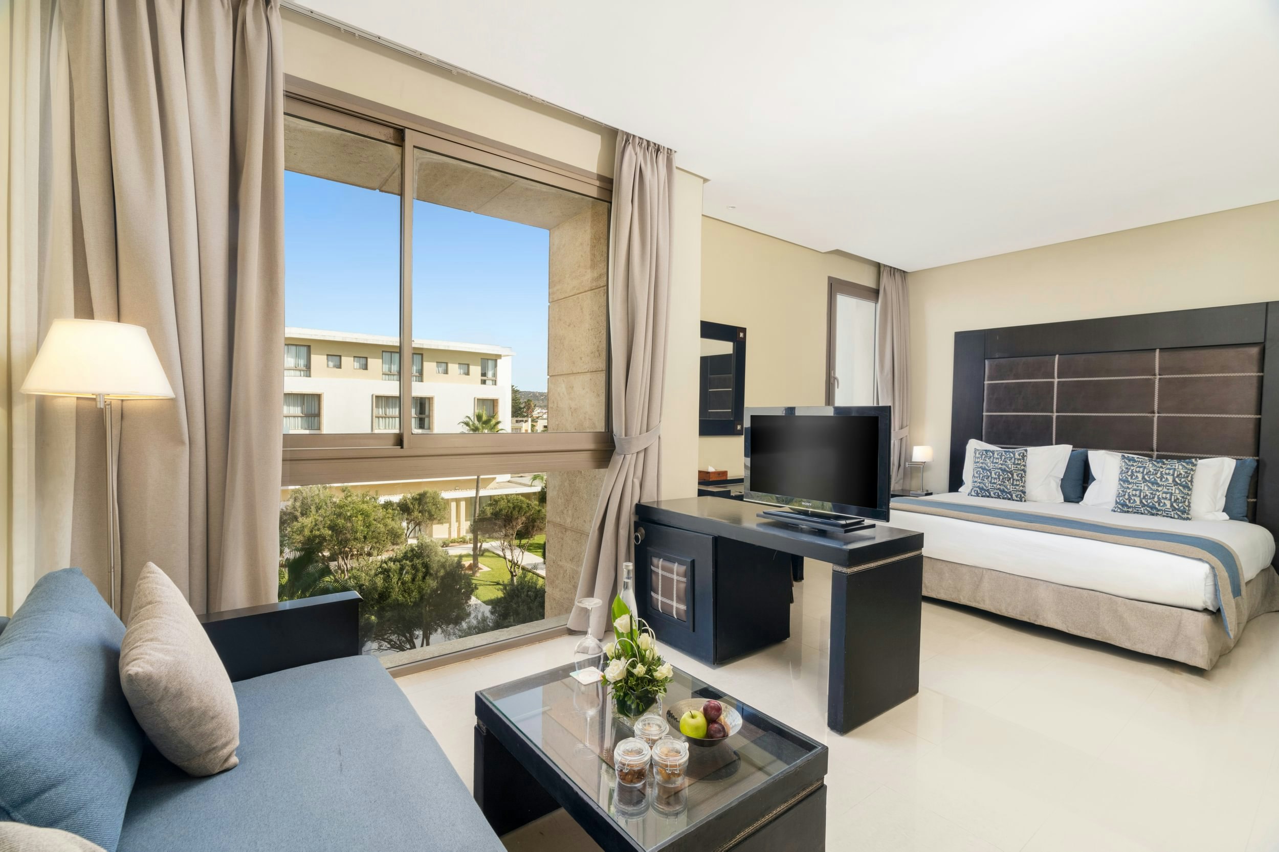 غرفة ديلوكس بسرير مزدوج بإطلالة على البحر، Atlas Essaouira Riad Resort 6/9