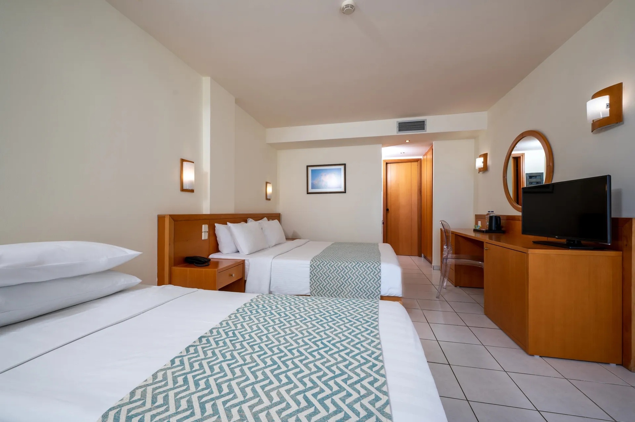 Room, Double or Twin Bed, Sea View