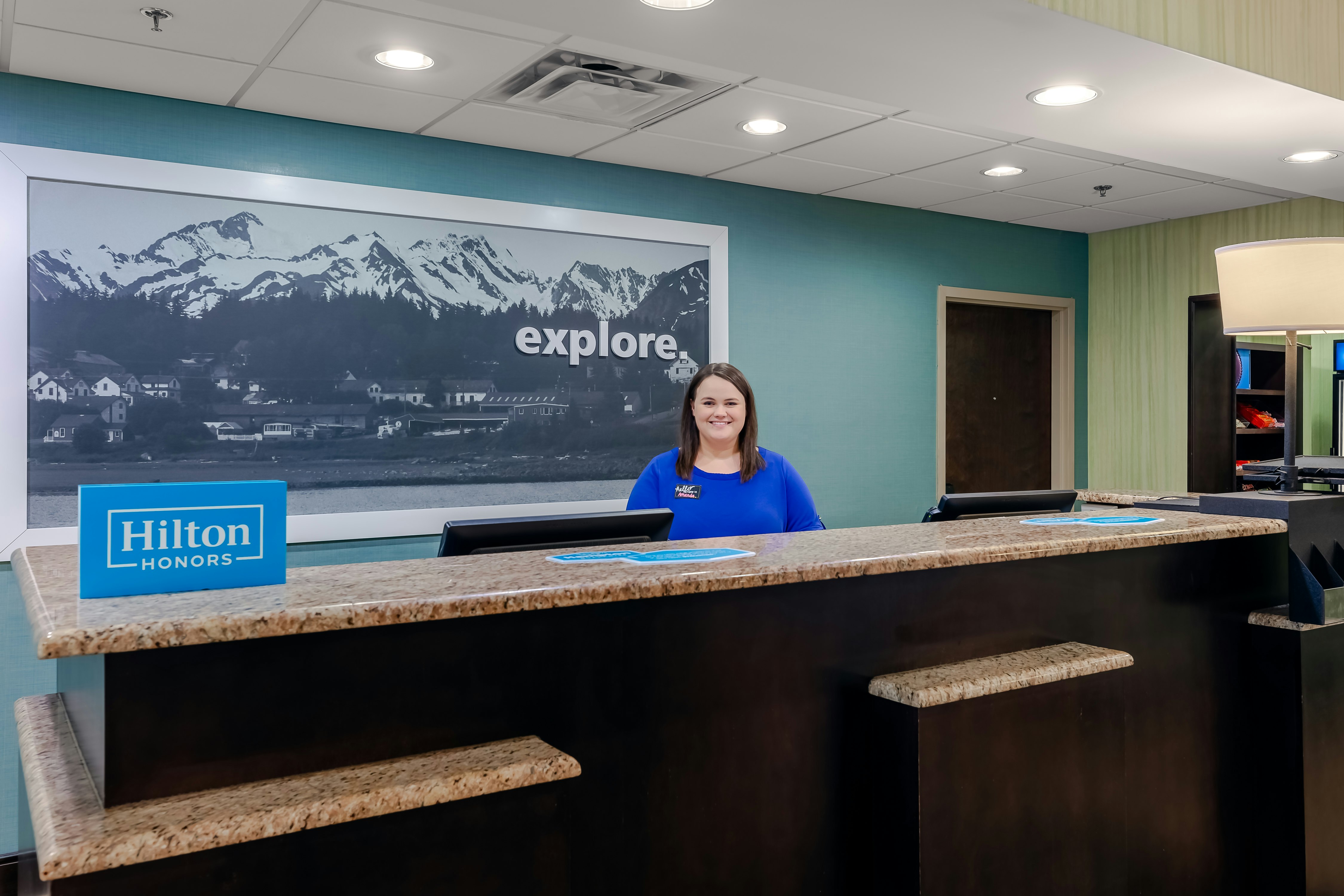 Lobby at HAMPTON INN SUITES ADAIRSVILLE CALHOUN AREA GA, ADAIRSVILLE - GA
