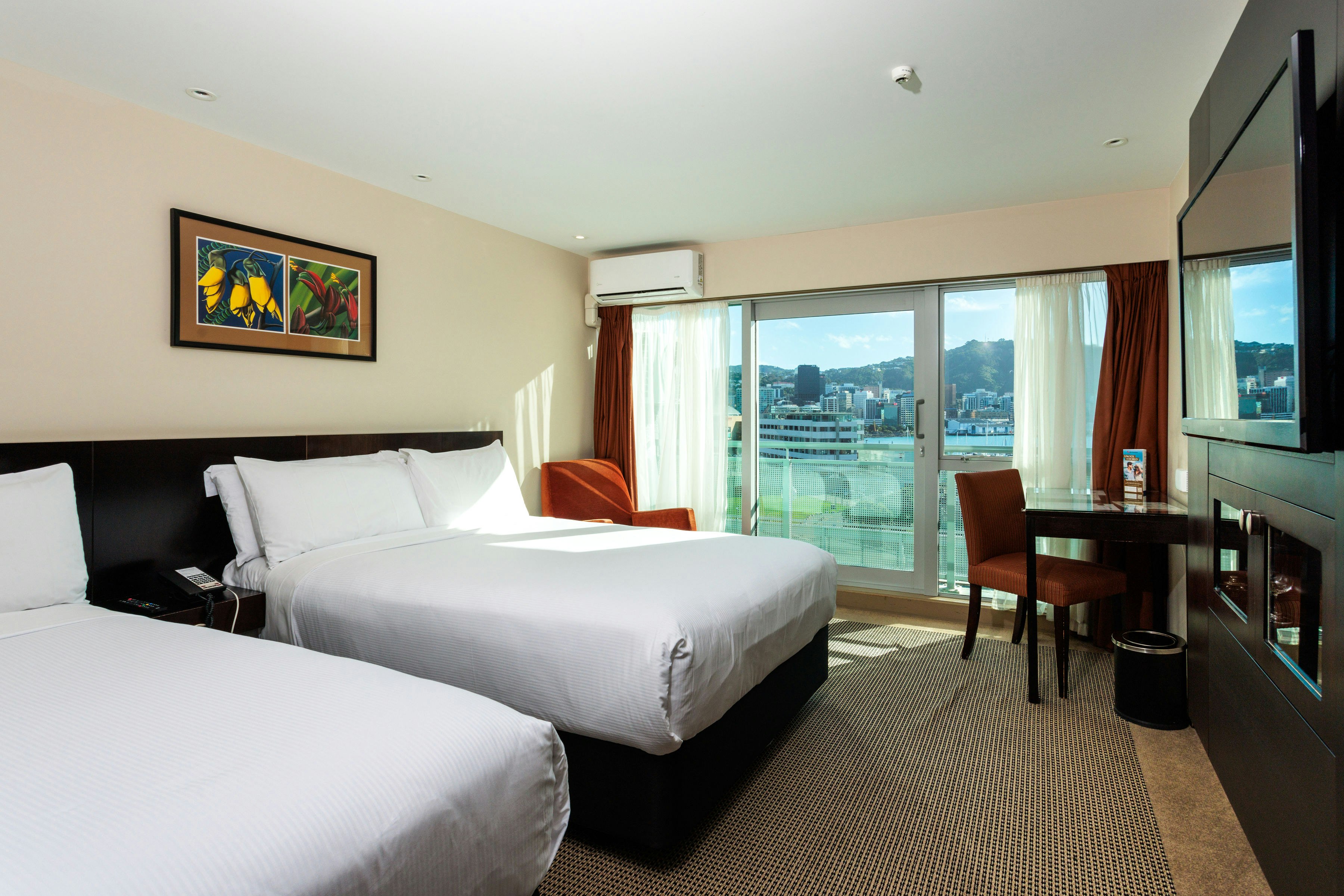 Premium, 2 Double Beds, Harbour View