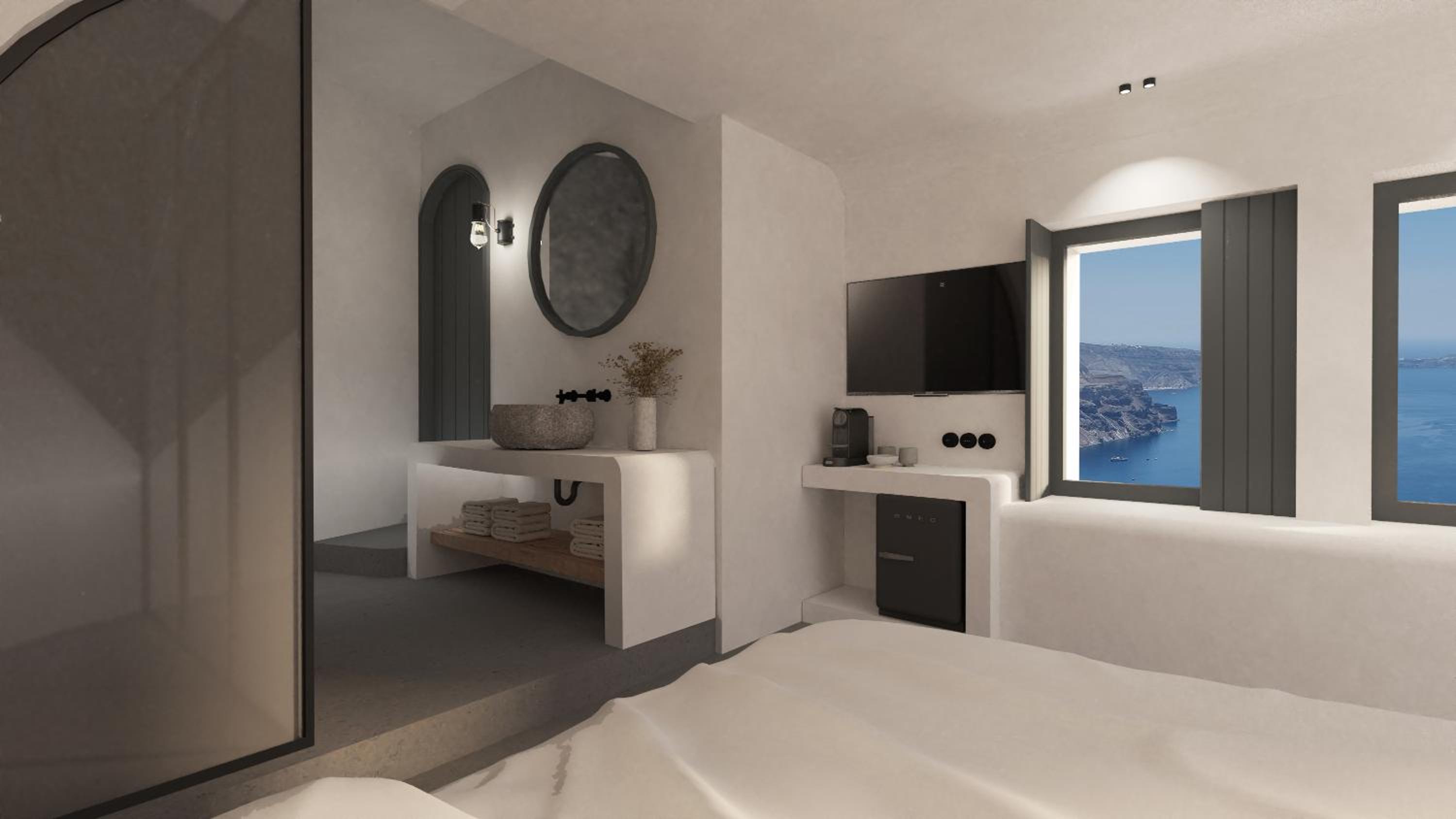 Nest, Caldera View, Outdoor Jetted Tub