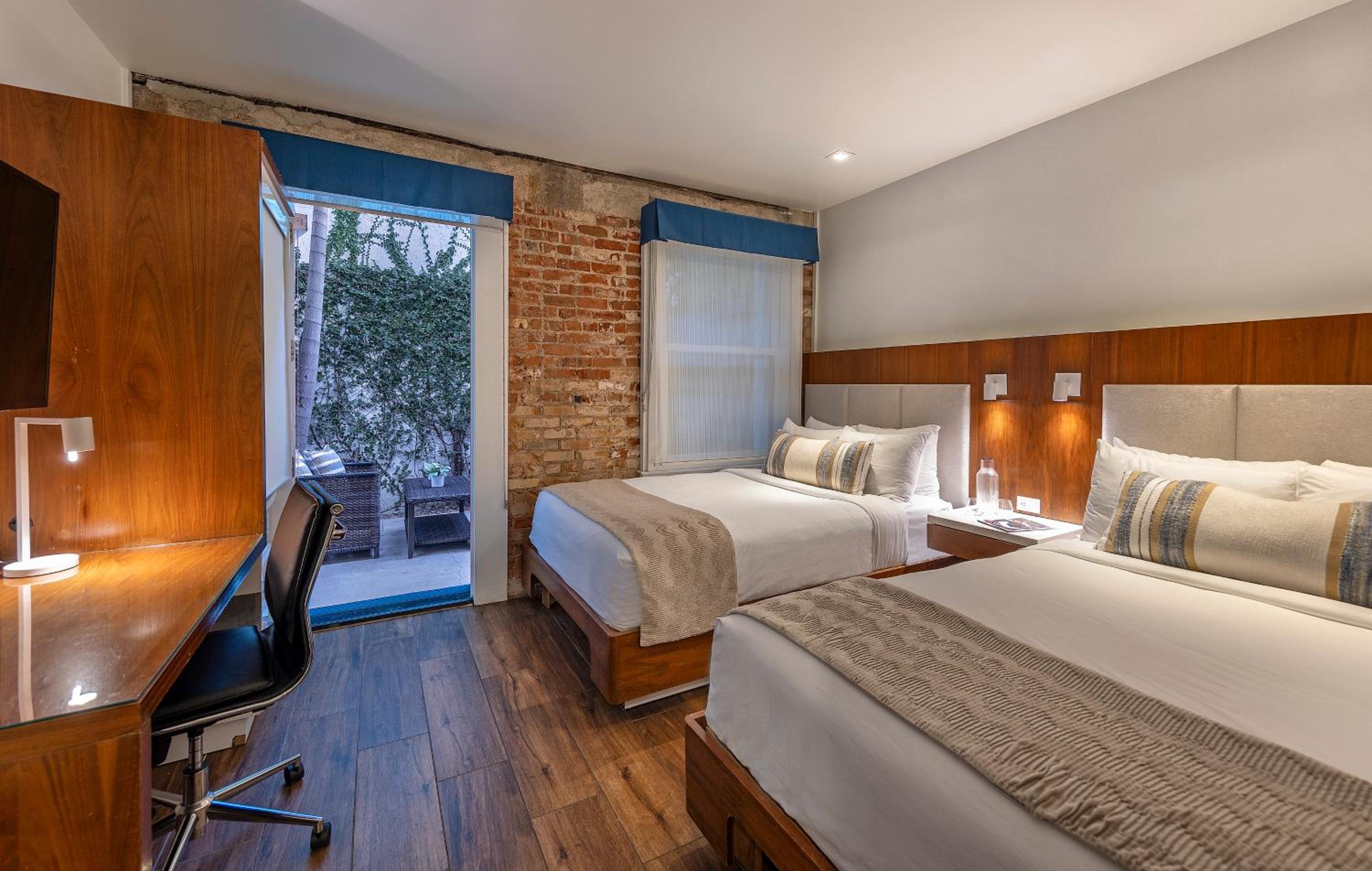 Room, Double Bed, Patio