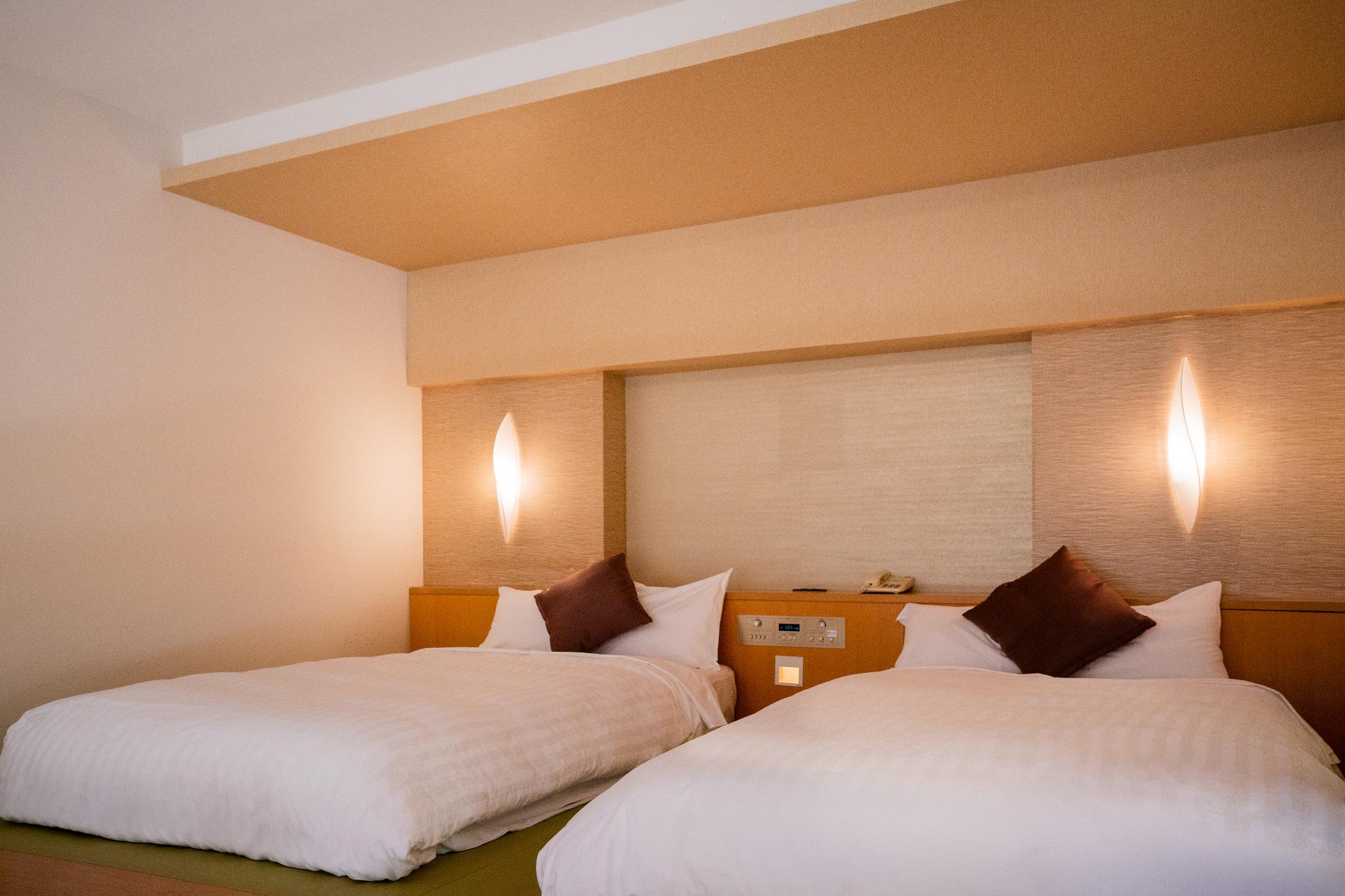 Japanese Western, Premium, 2 Semi Double Beds, Outdoor Bath, Top Floor