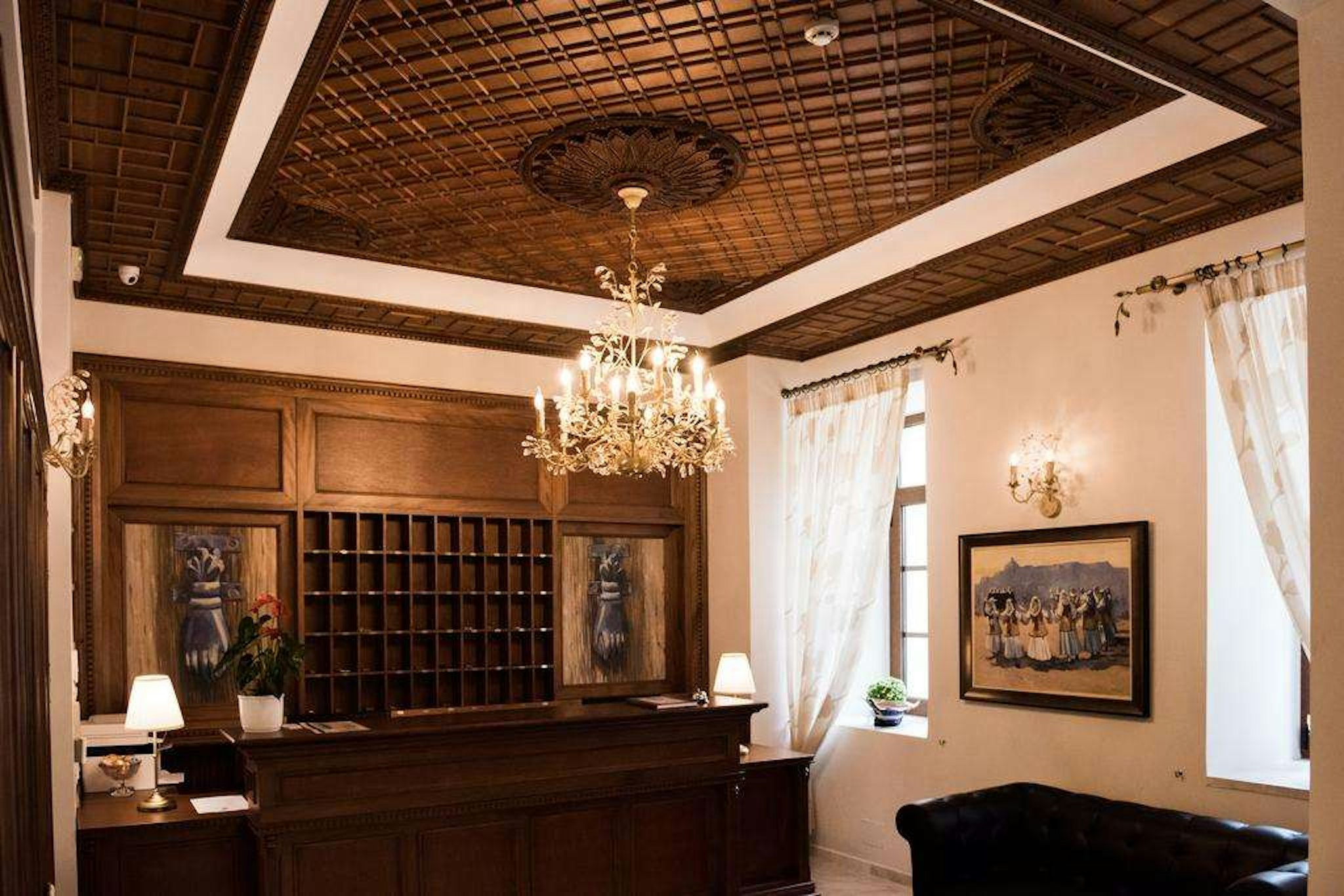 Lobby at Argjiro Hotel, GJIROKASTER