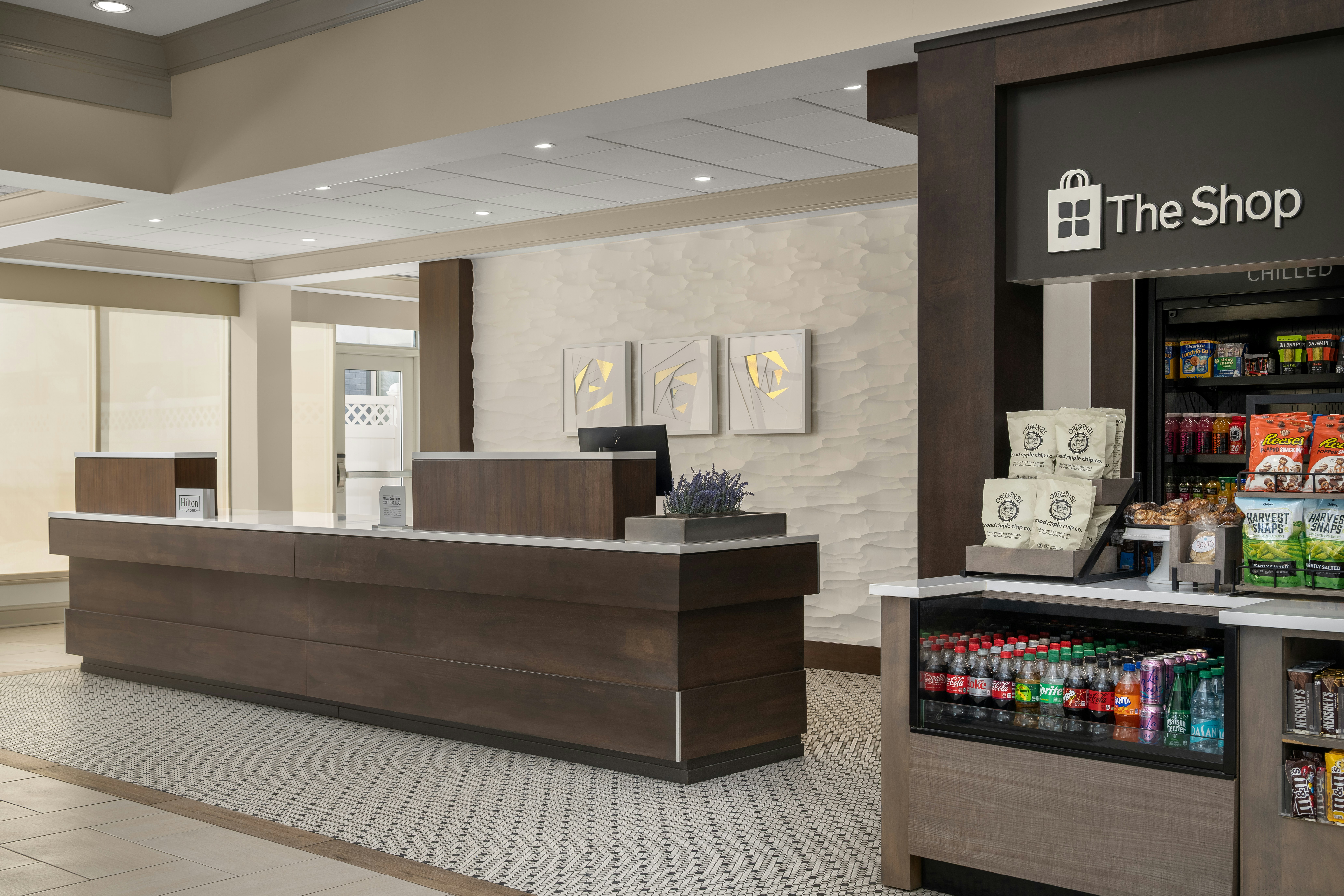 Lobby at HILTON GARDEN INN INDIANAPOLIS CARMEL HOTEL, CARMEL - IN