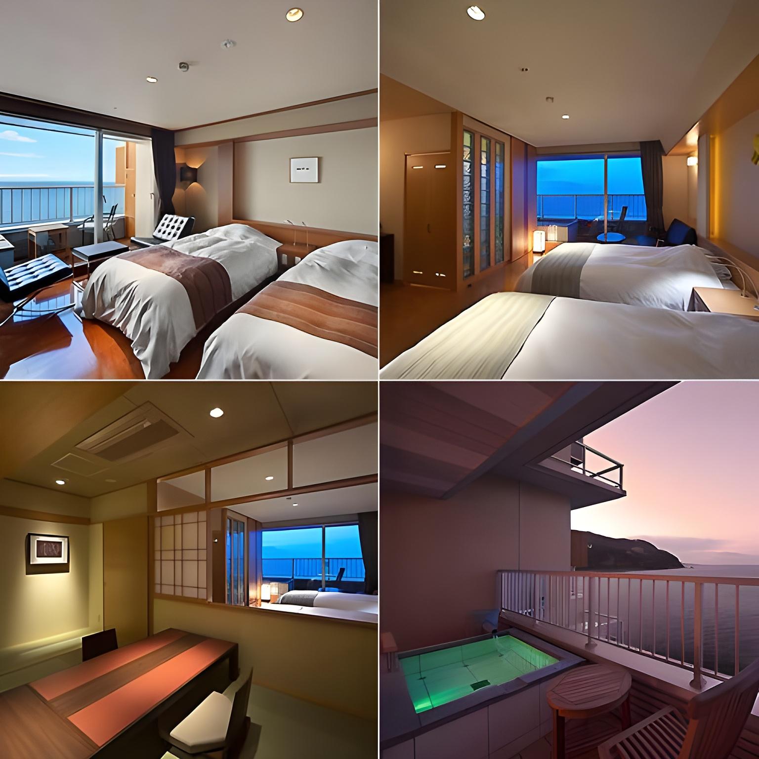 Room, Twin Beds, Outdoor Bath