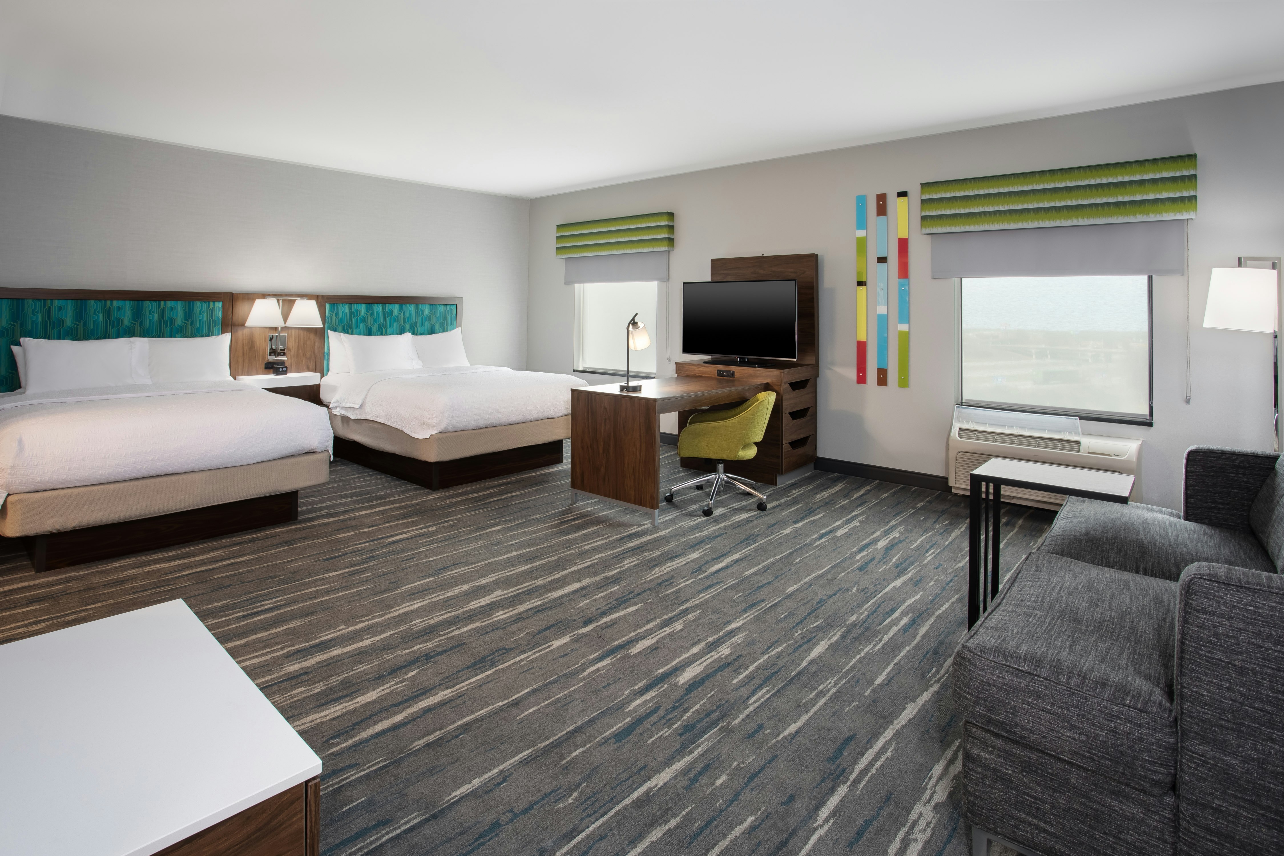 استوديو بسريرين كوين مع أريكة، Hampton Inn & Suites Athens-I-65 (Huntsville Area) 2/7