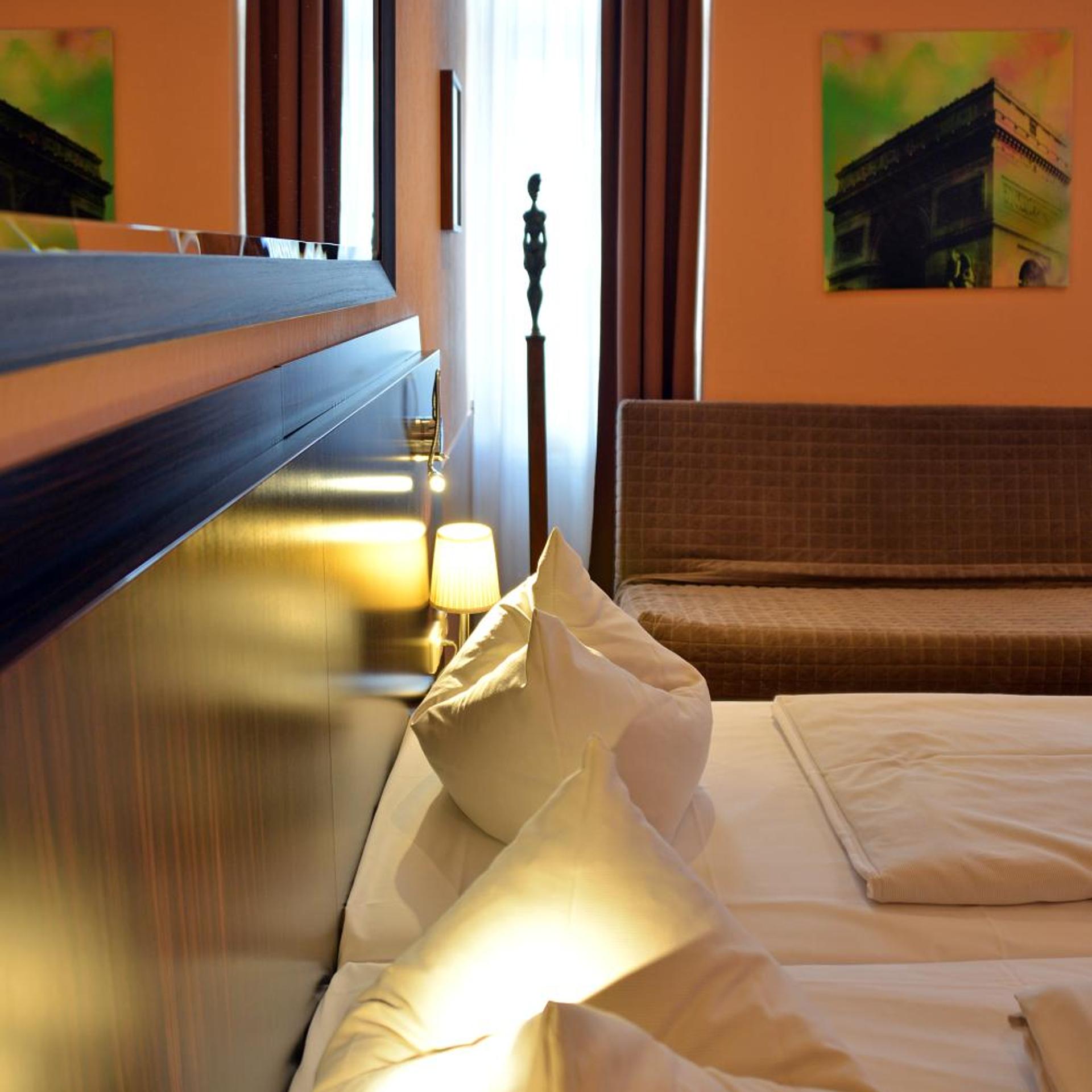غرفة رباعية بسرير فردي، Arthotel Munich 8/10