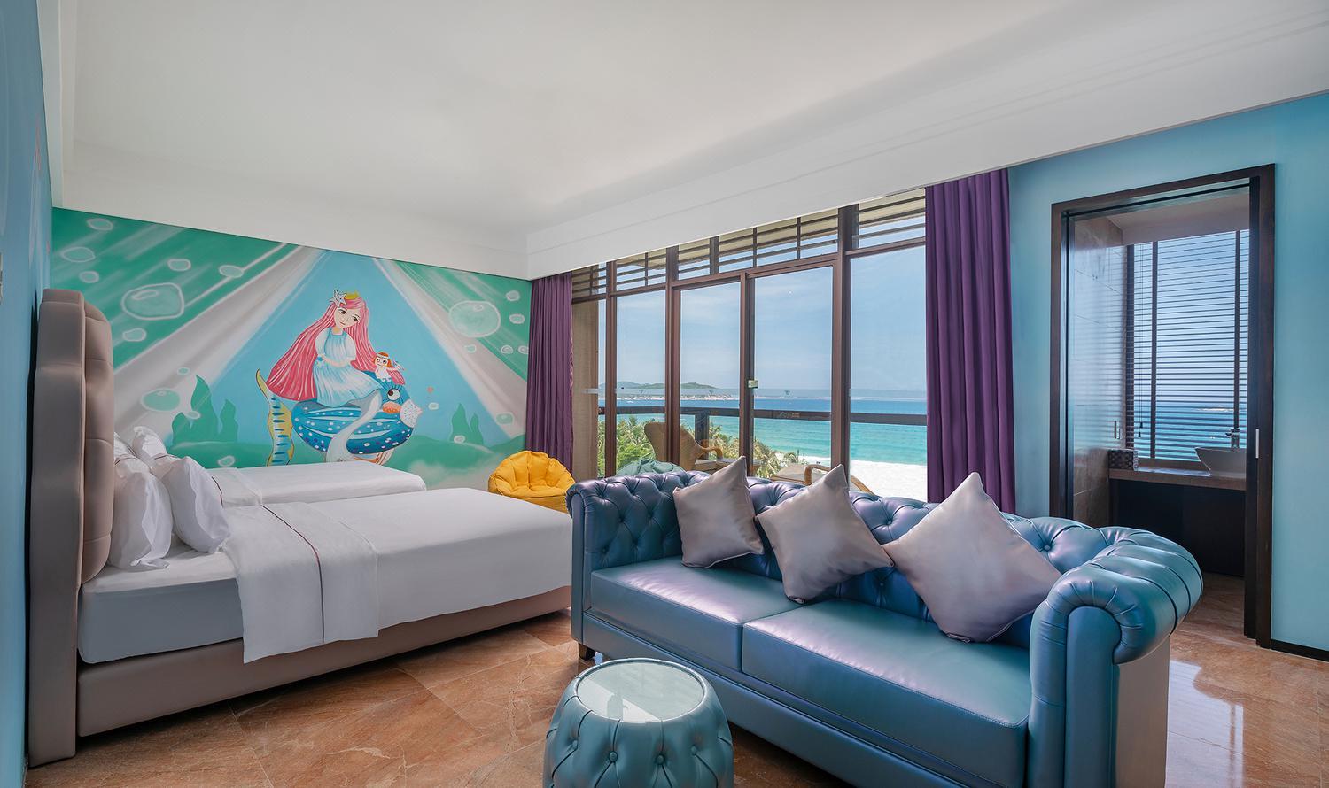 Mermaid, Suite, 2 Double Beds, Sea View