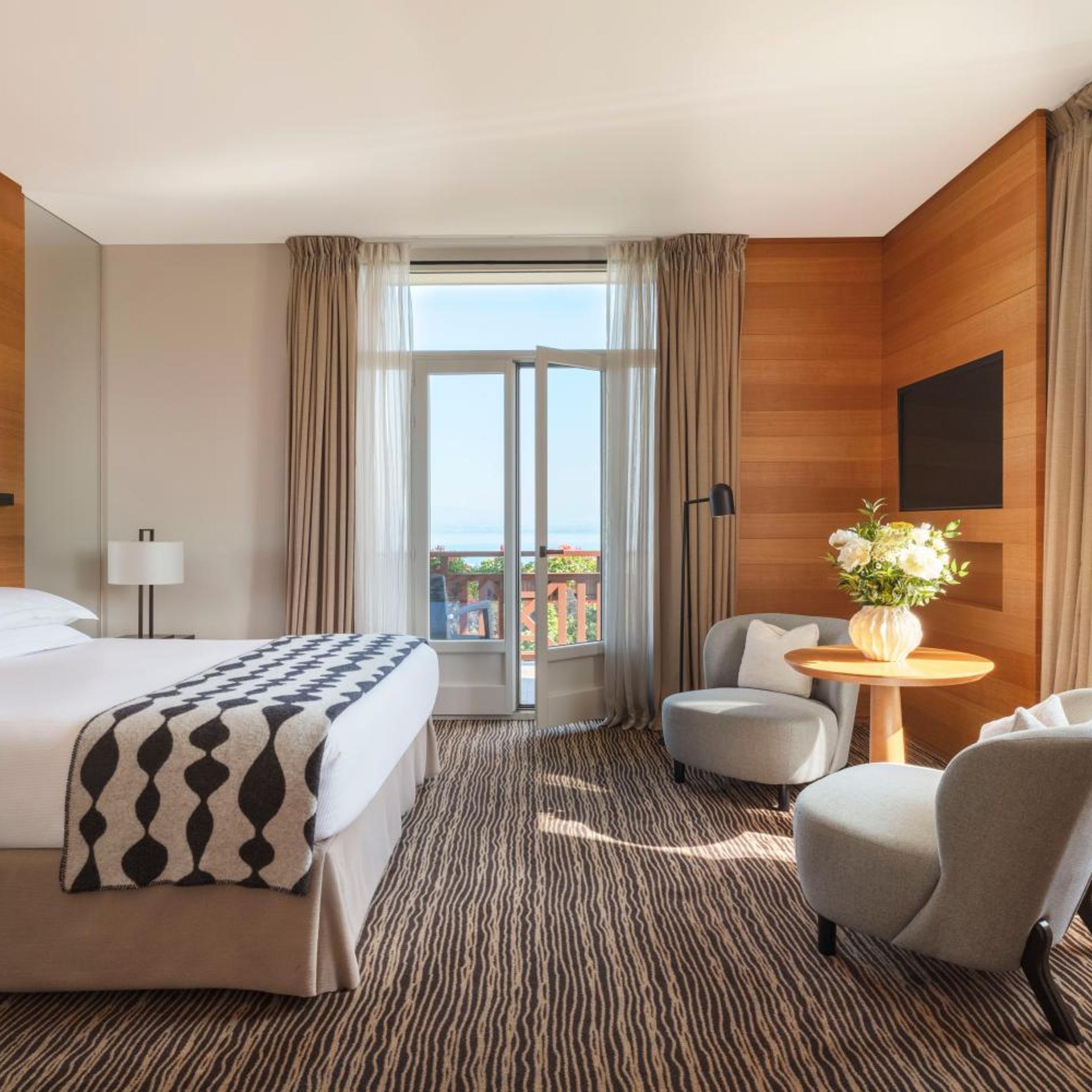 جناح بإطلالة على البحيرة، Hotel Ermitage Evian Resort 3/10