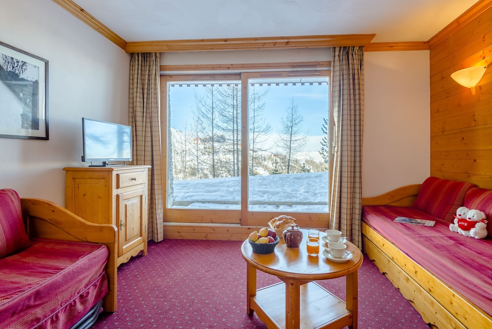 شقة بسريرين منفصلين وسرير بطابقين بغرفتي نوم مع سرير سحّاب إضافي، LAGRANGE Prestige Aspen - La Plagne 4/10