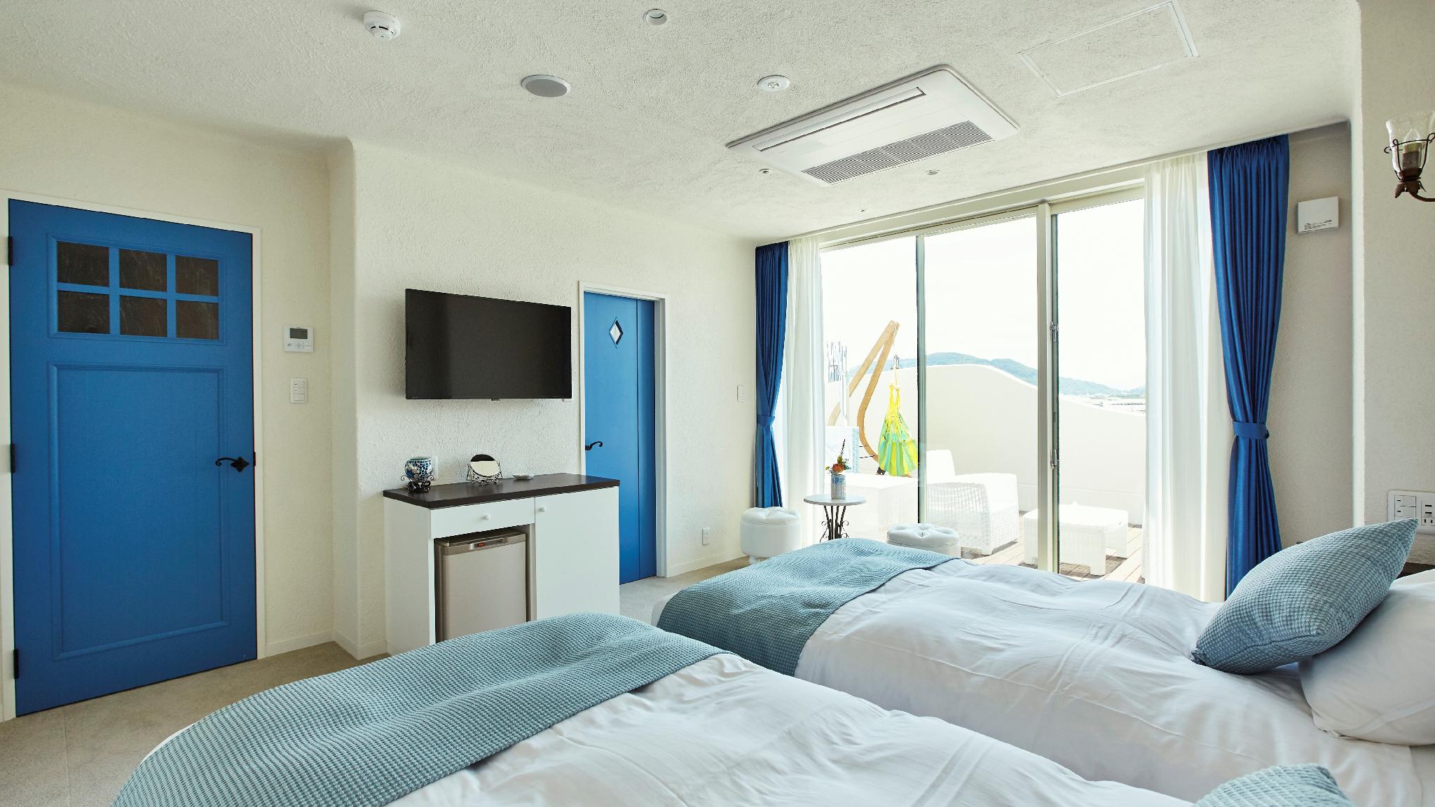 Standard, Twin Beds, Ocean View, Night View, Terrace
