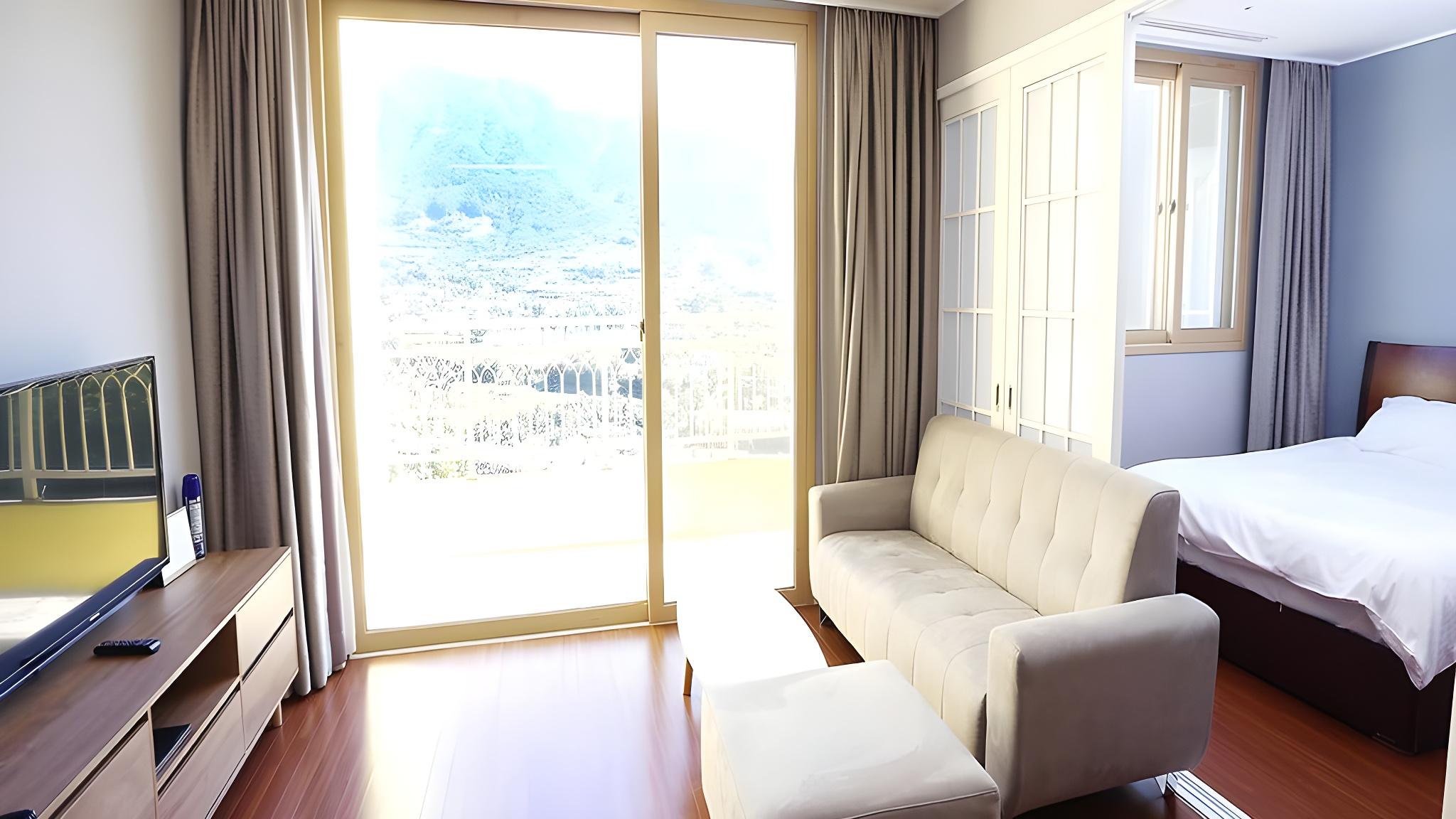 Room, Double Bed, Back Side