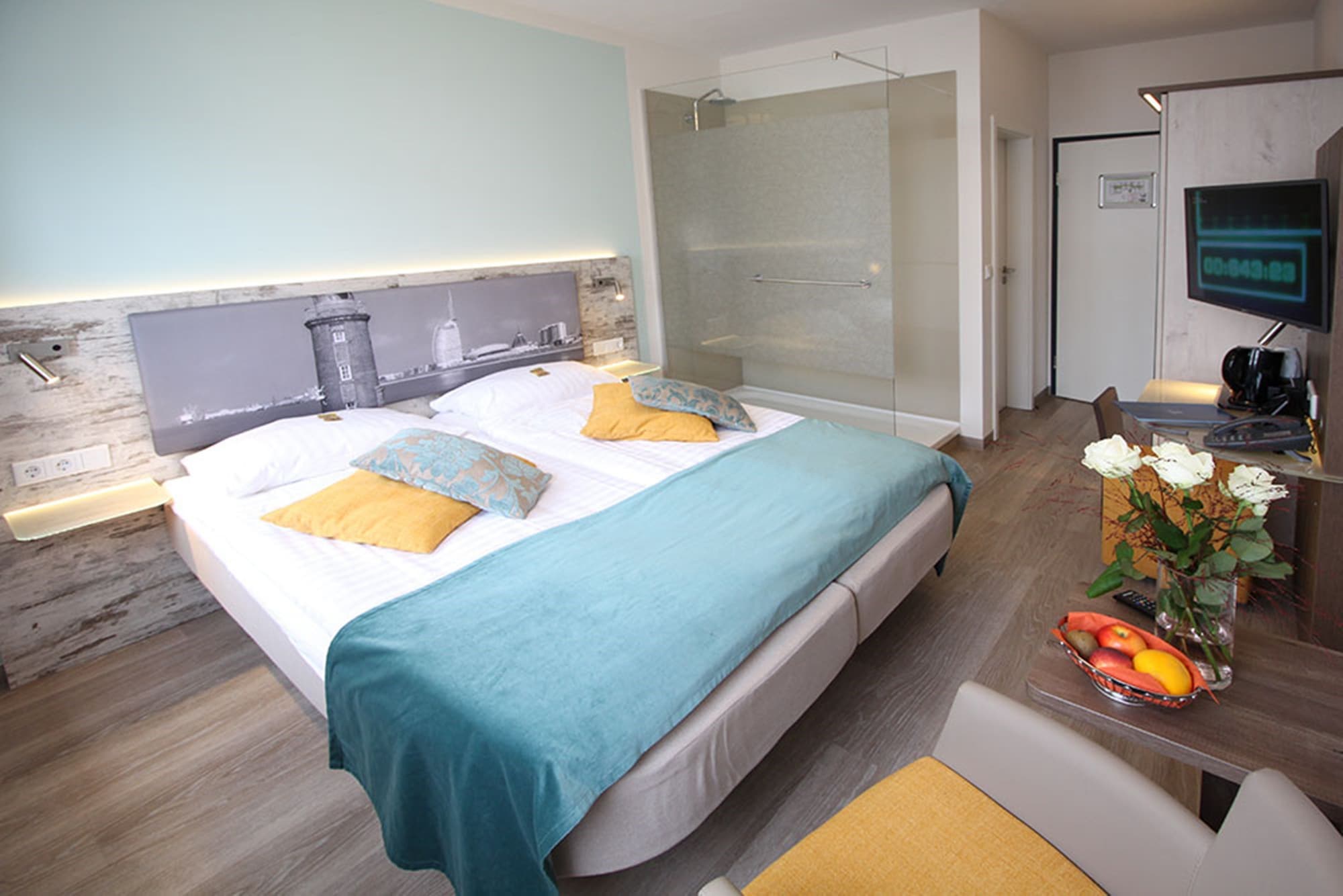 غرفة كومفورت بسرير كوين، City-Hotel-Bremerhaven 2/3