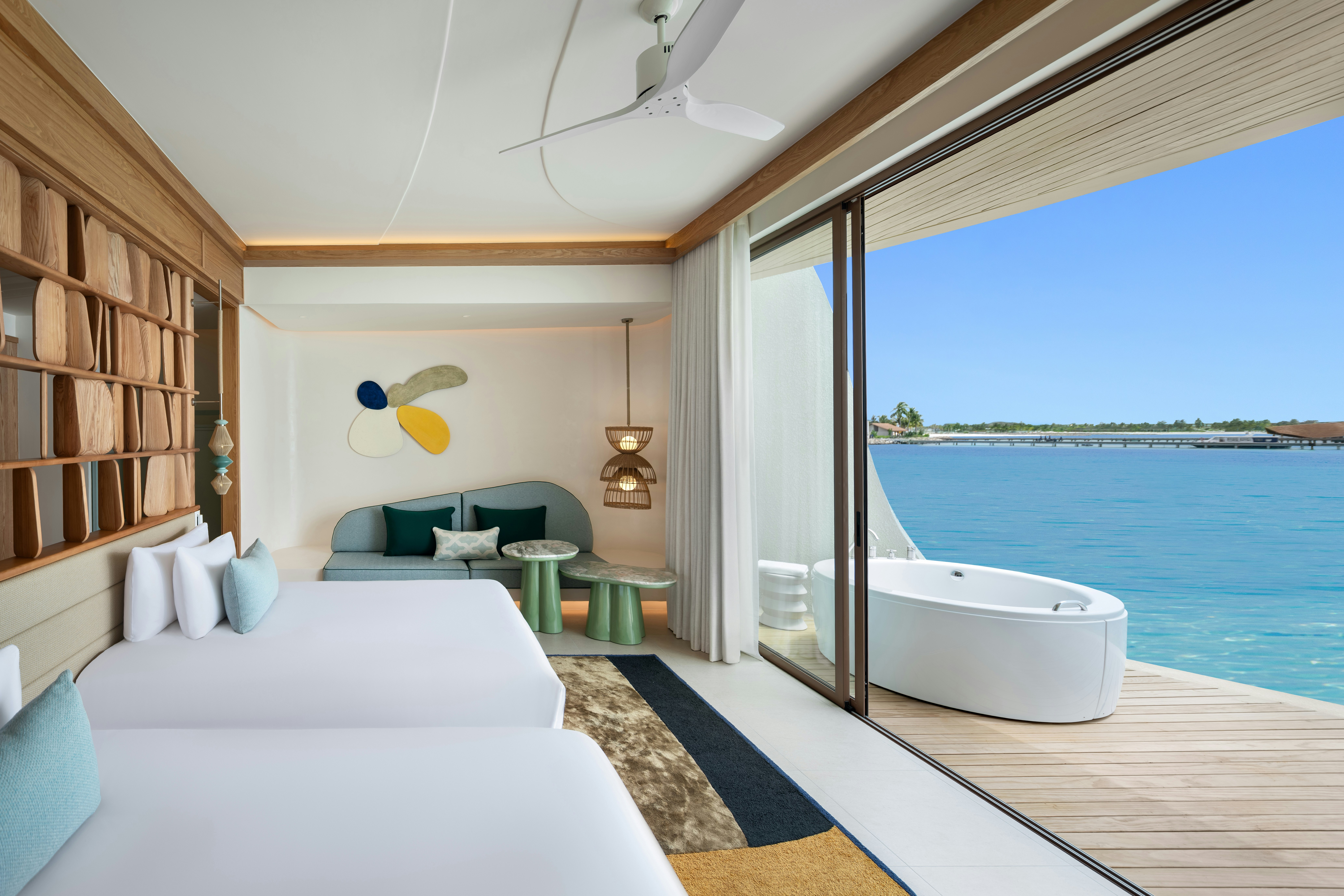1 Bedroom, Sunset, Villa, Twin Beds, Over Water Pool