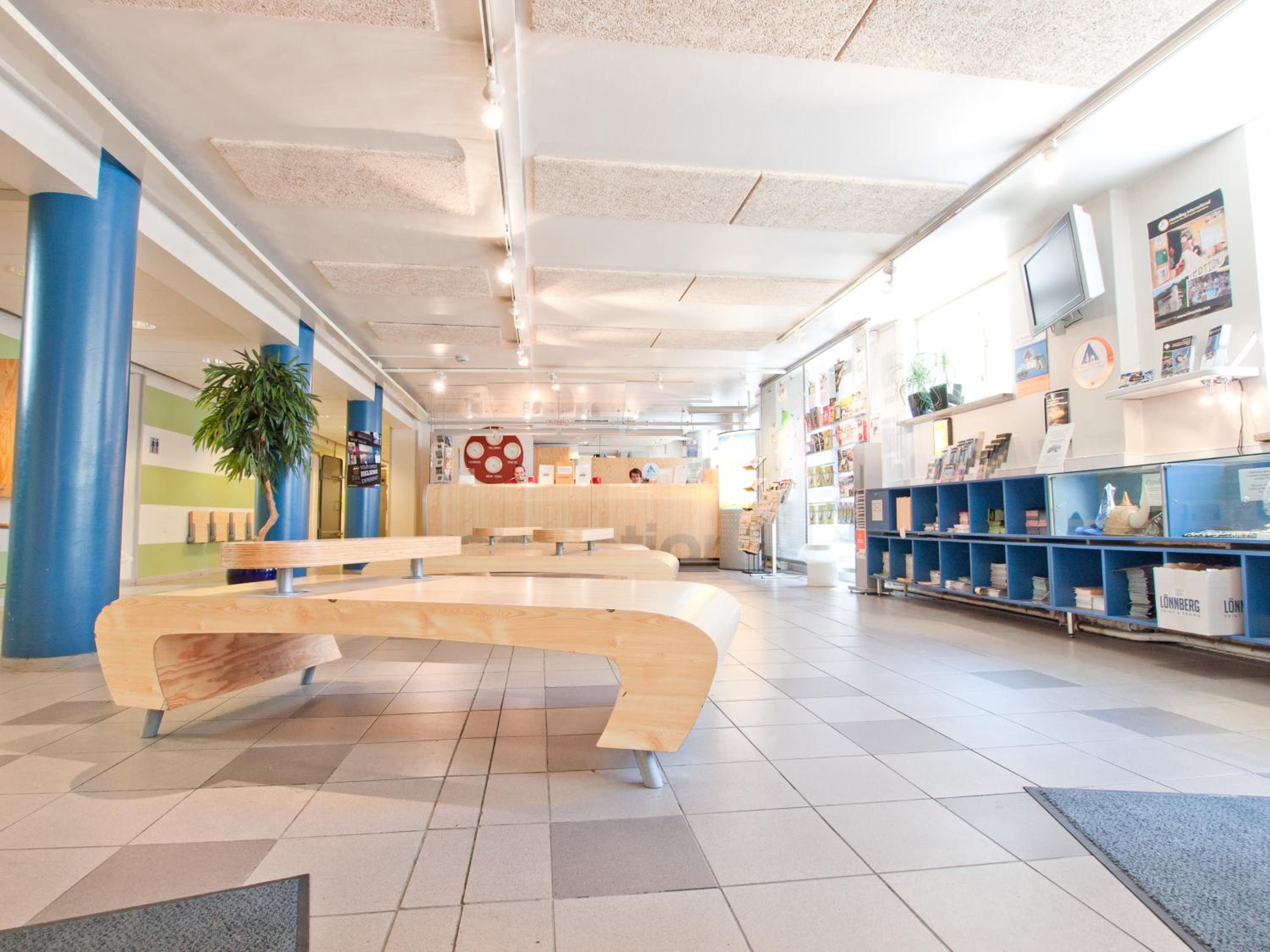 Lobby at Eurohostel, HELSINKI