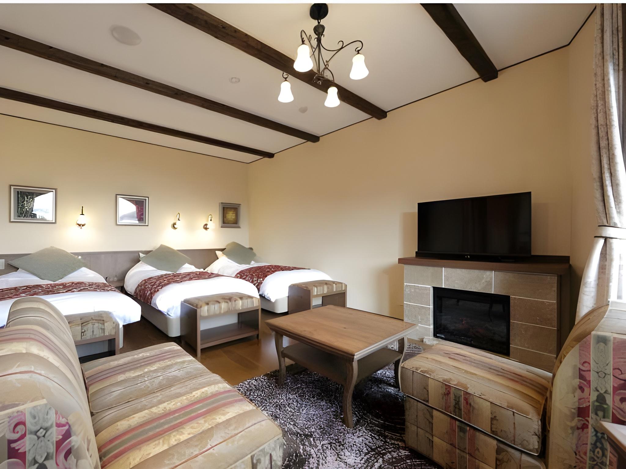 Semi Room, Triple, 3 Semi Double Beds, Mountain View