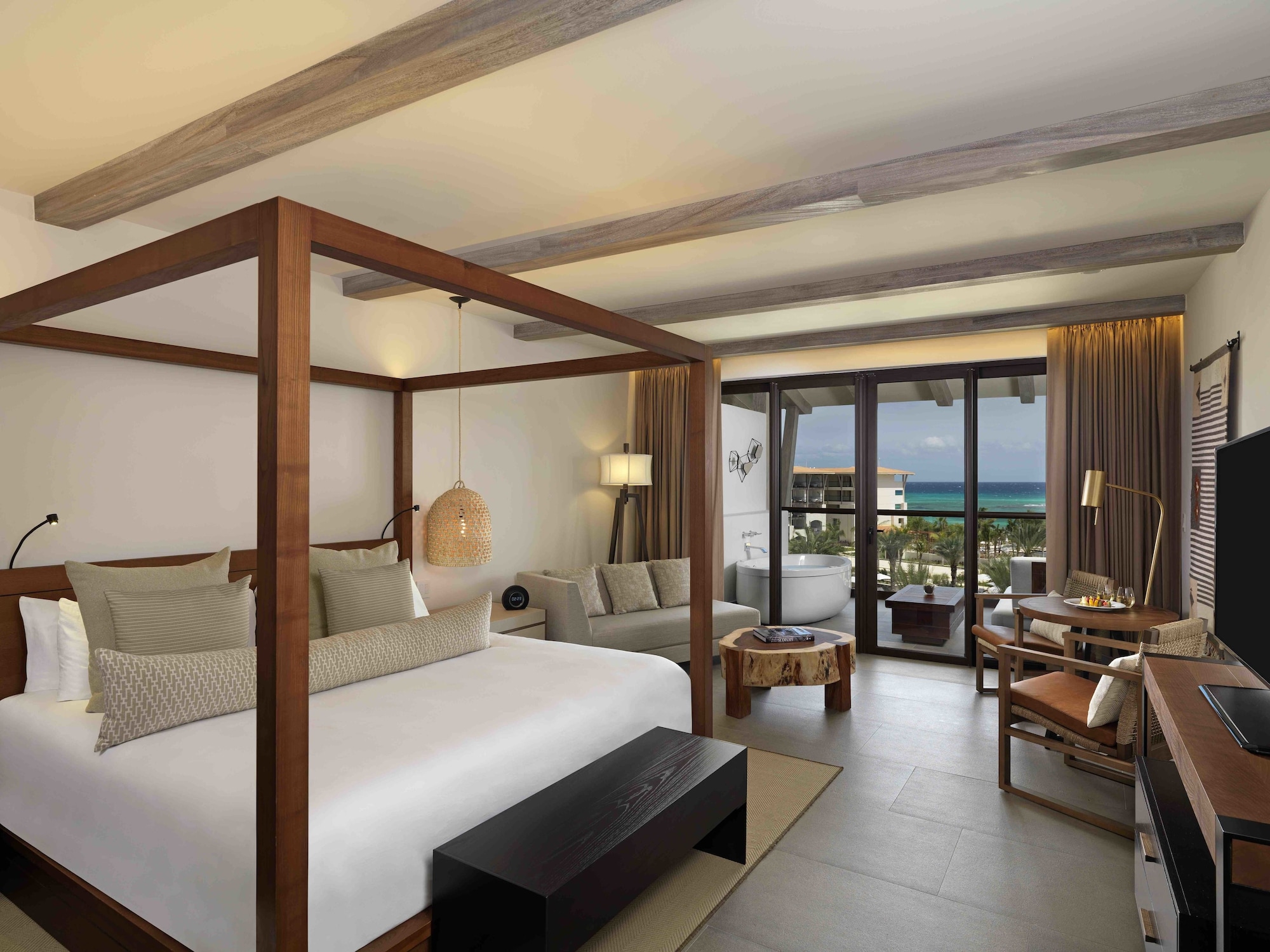 ALCOBA, KING BED, OCEAN VIEW