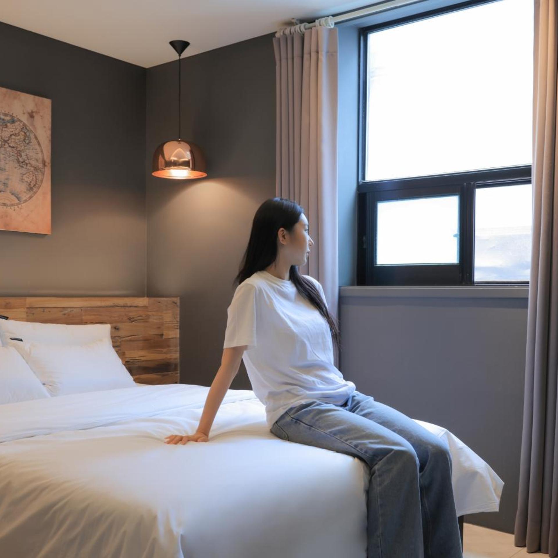 غرفة قياسية بسرير مزدوج، Hotel Yaja Jeongwang 3/9