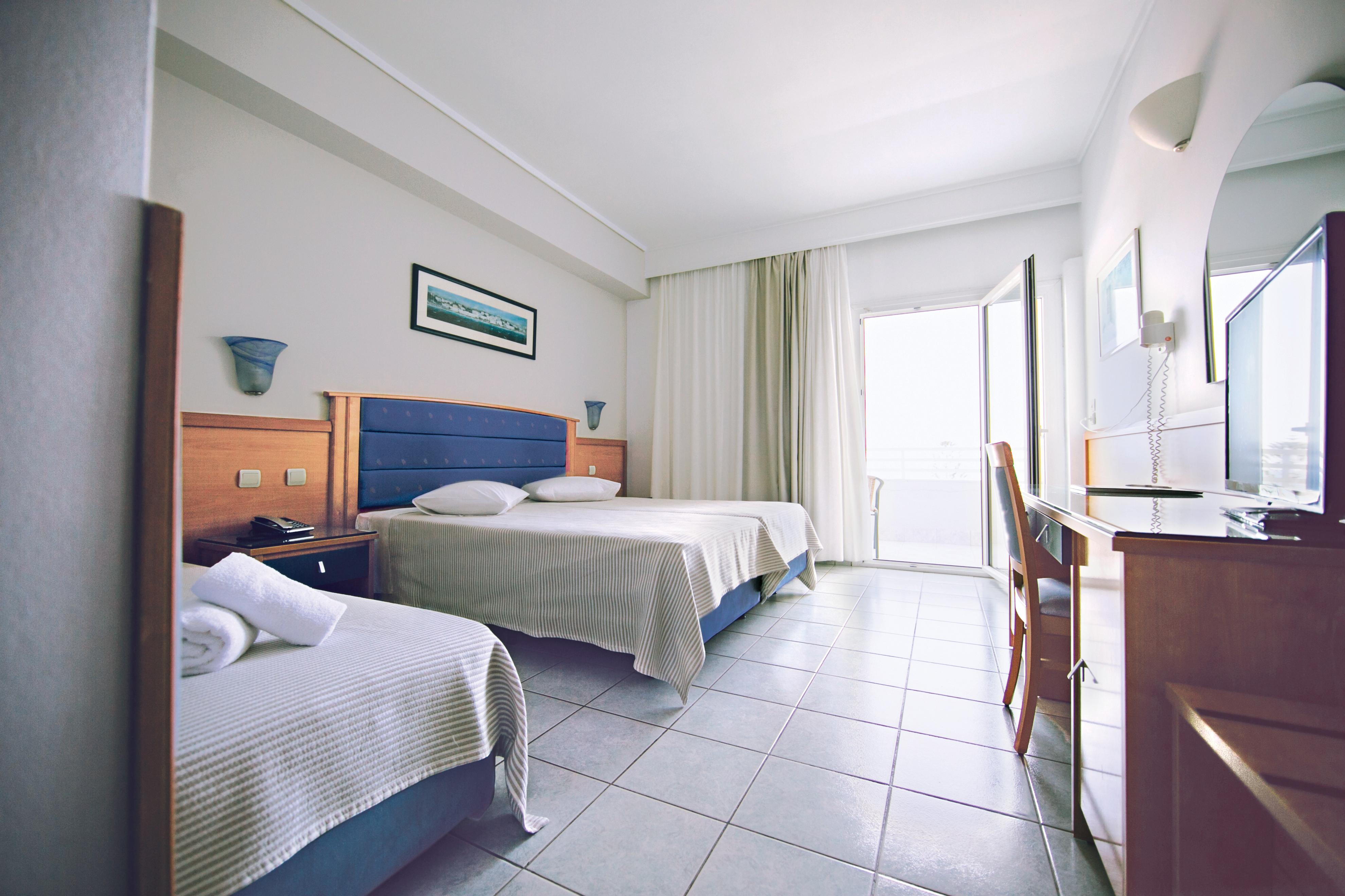 Room, Double or Twin Bed, Land View
