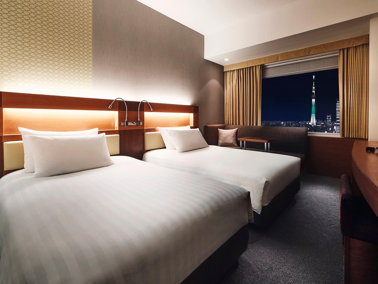 Premium, Twin Beds, Tokyo Sky Tree View, Tower View