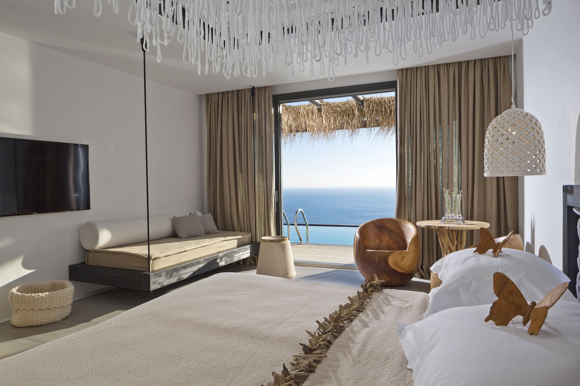 2 Bedrooms, Grand, Majestic, Villa, 2 King Beds, 2 Bathrooms, 2 Sofa، Myconian Utopia Relais & Chateaux 2/4