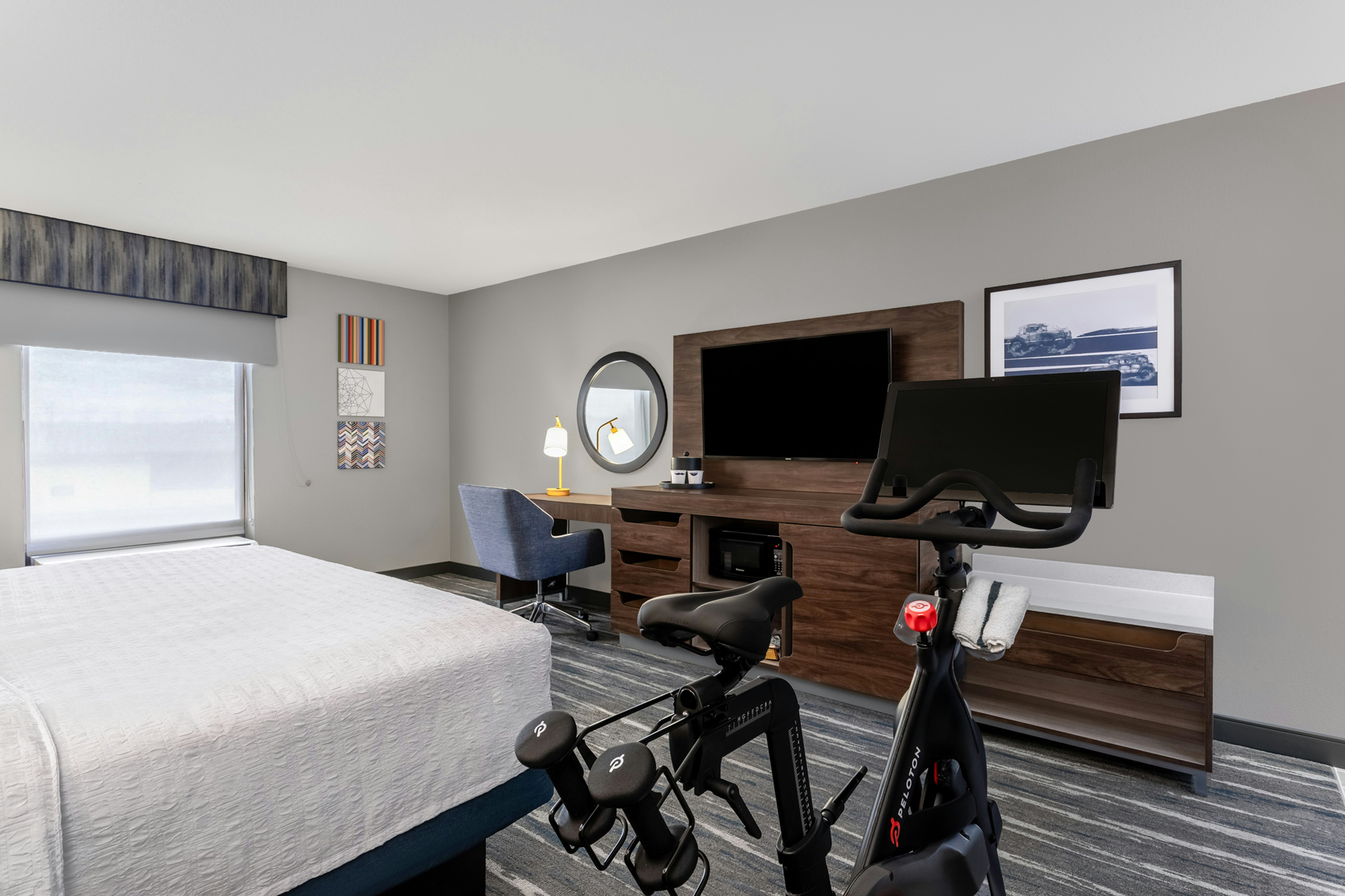 Room, King Bed, Peloton