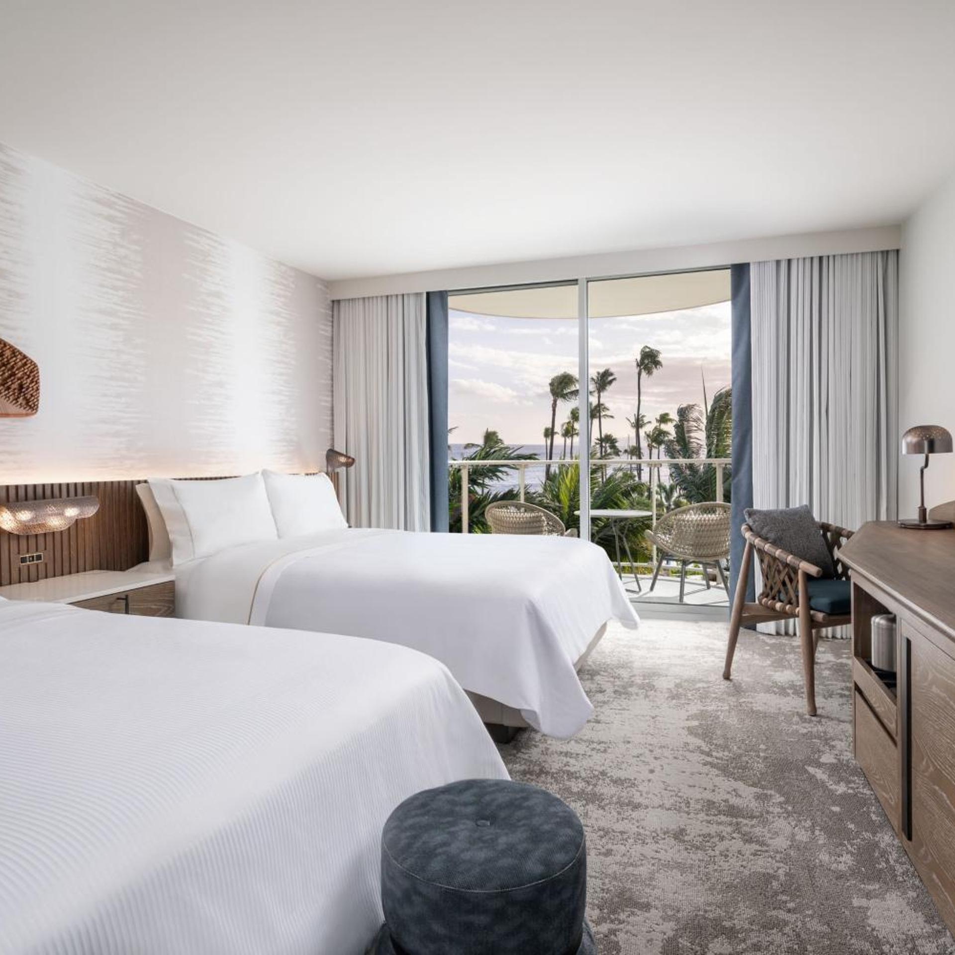 Kukahi, 2 Queen Beds, Ocean View, Middle Floor