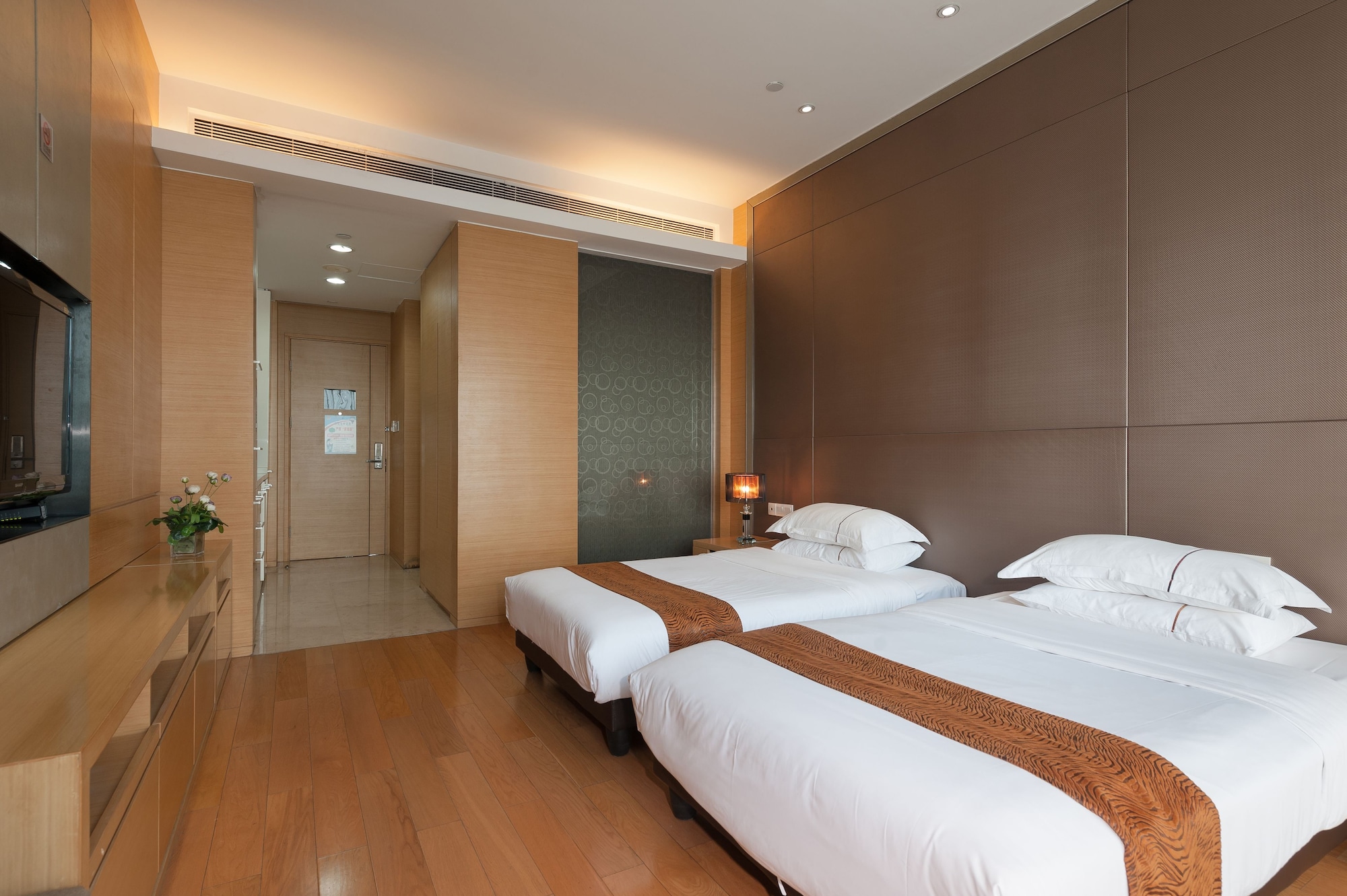 غرفة ديلوكس بسريرين منفصلين، Yicheng Apartment Poly World Center 2/6