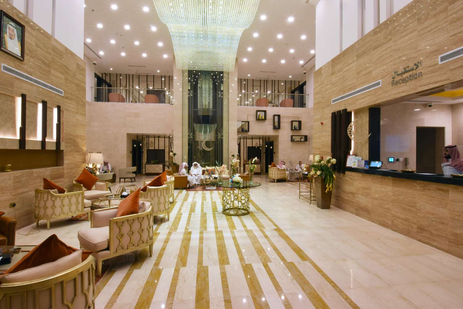 Lobby at Plus Fursan Hotel, RIYADH