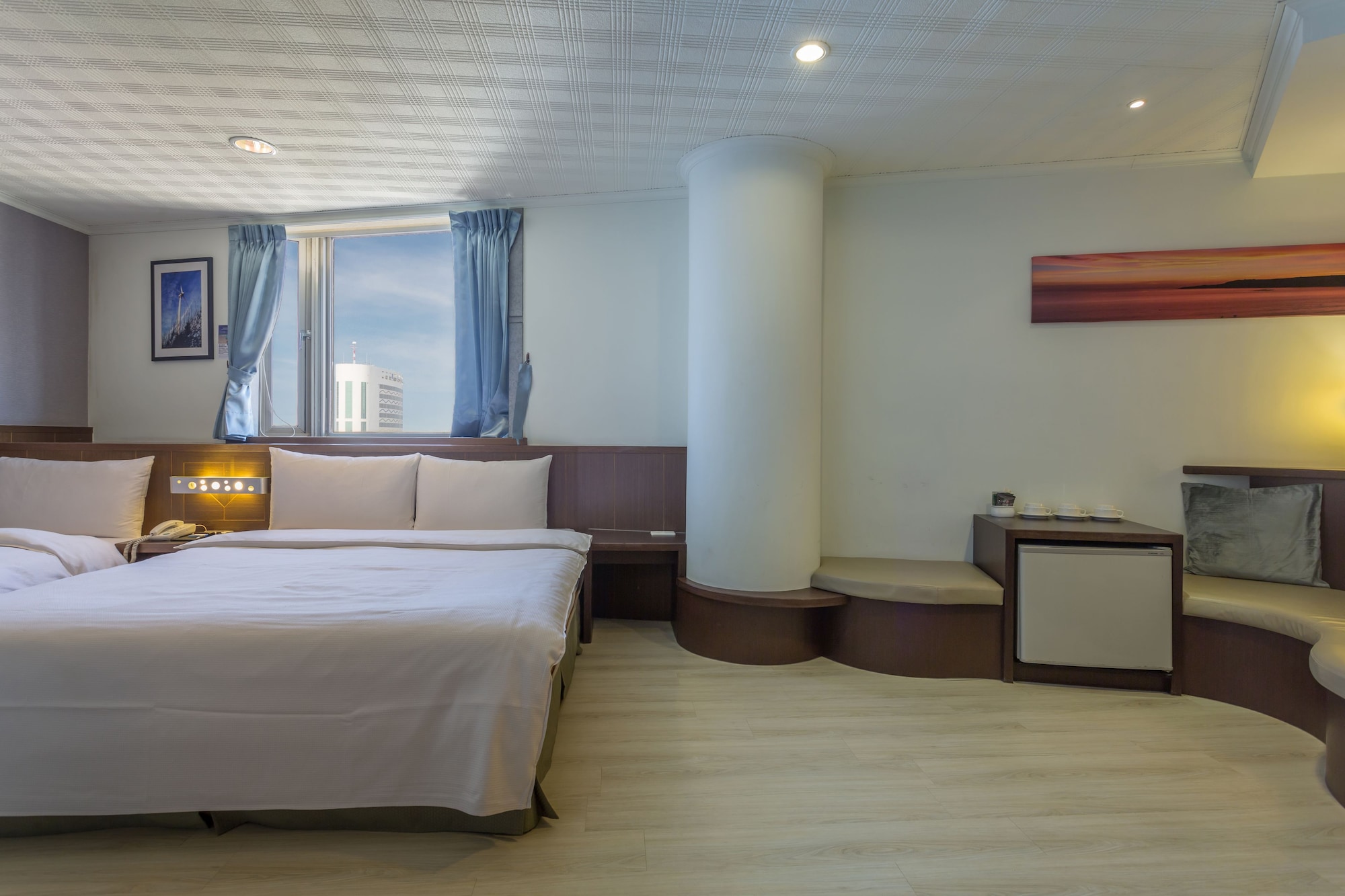 غرفة قياسية ثلاثية بسرير مزدوج وسرير فردي، MF Hotel Penghu 3/6