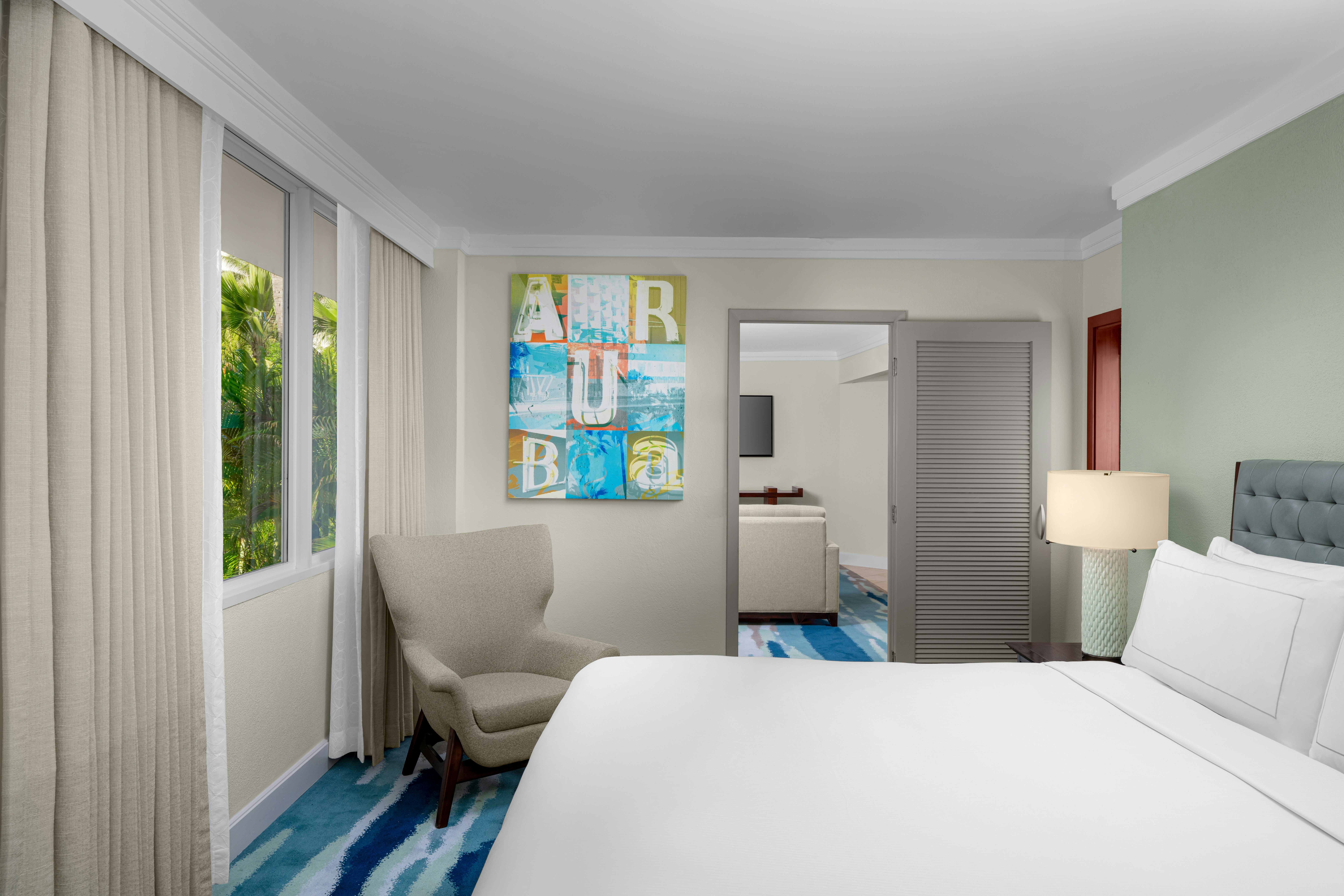 Suite, King Bed, Balcony, Bonaire Tower