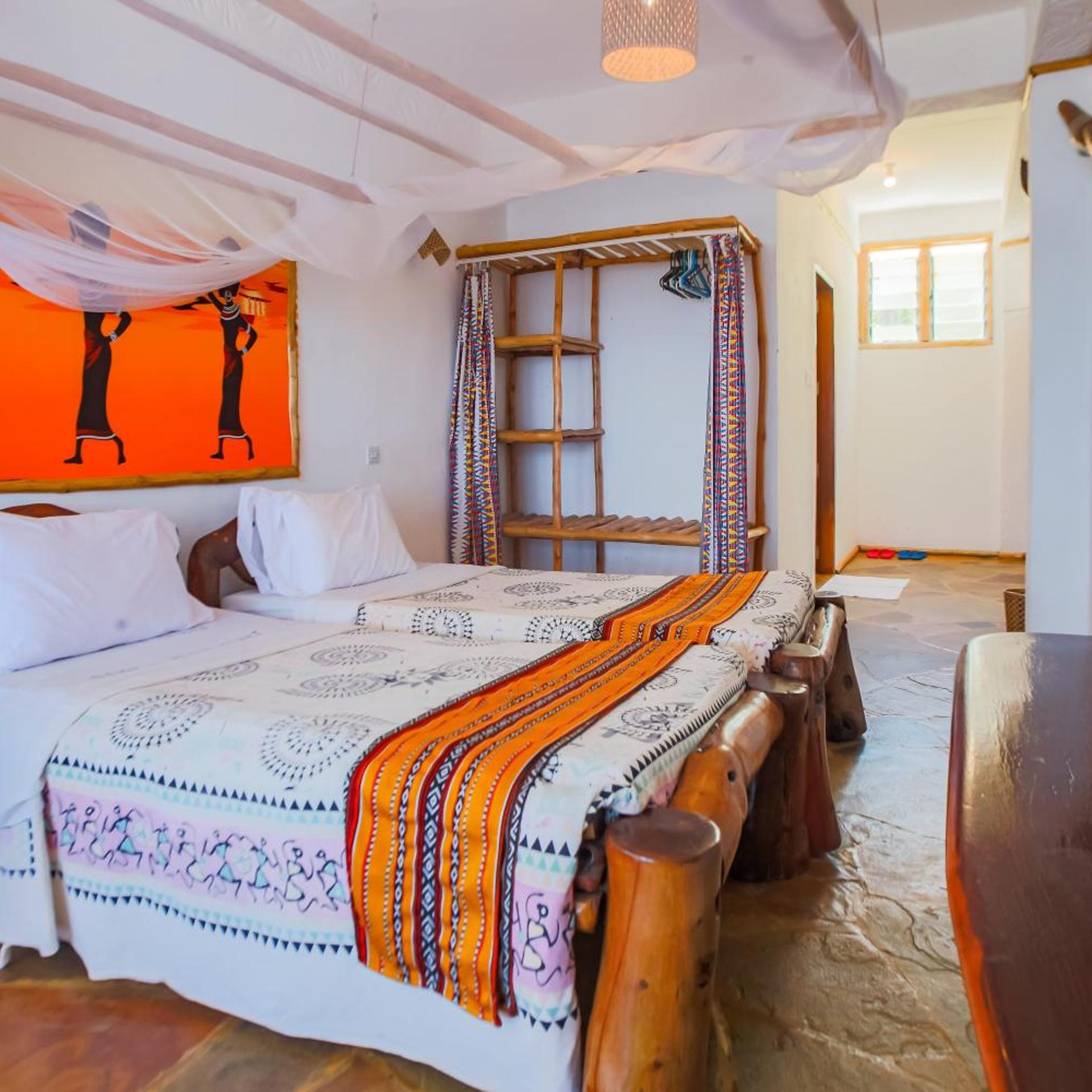 Room, Twin Beds, Garden View
