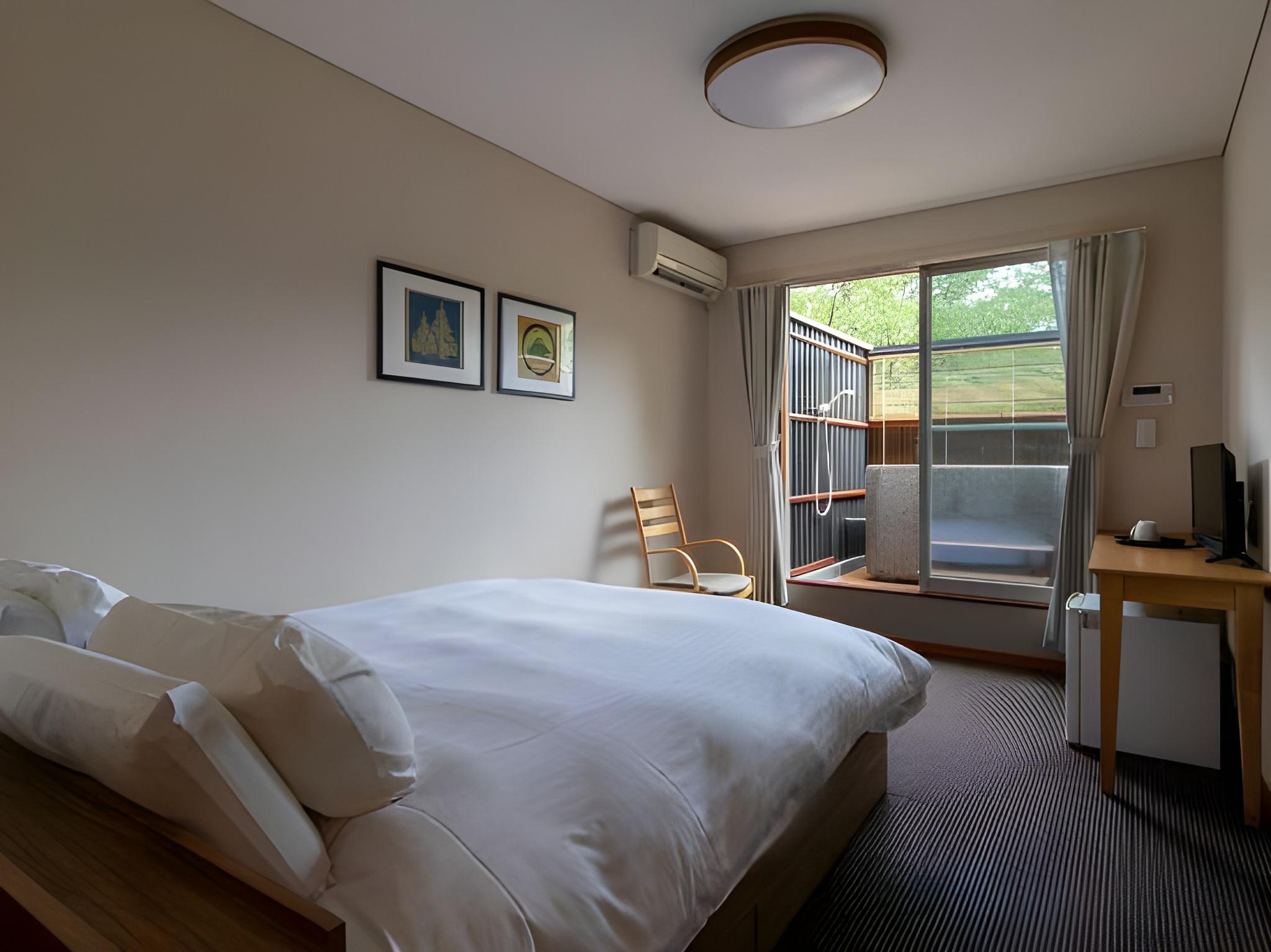 Room, Double Bed, Outdoor Bath