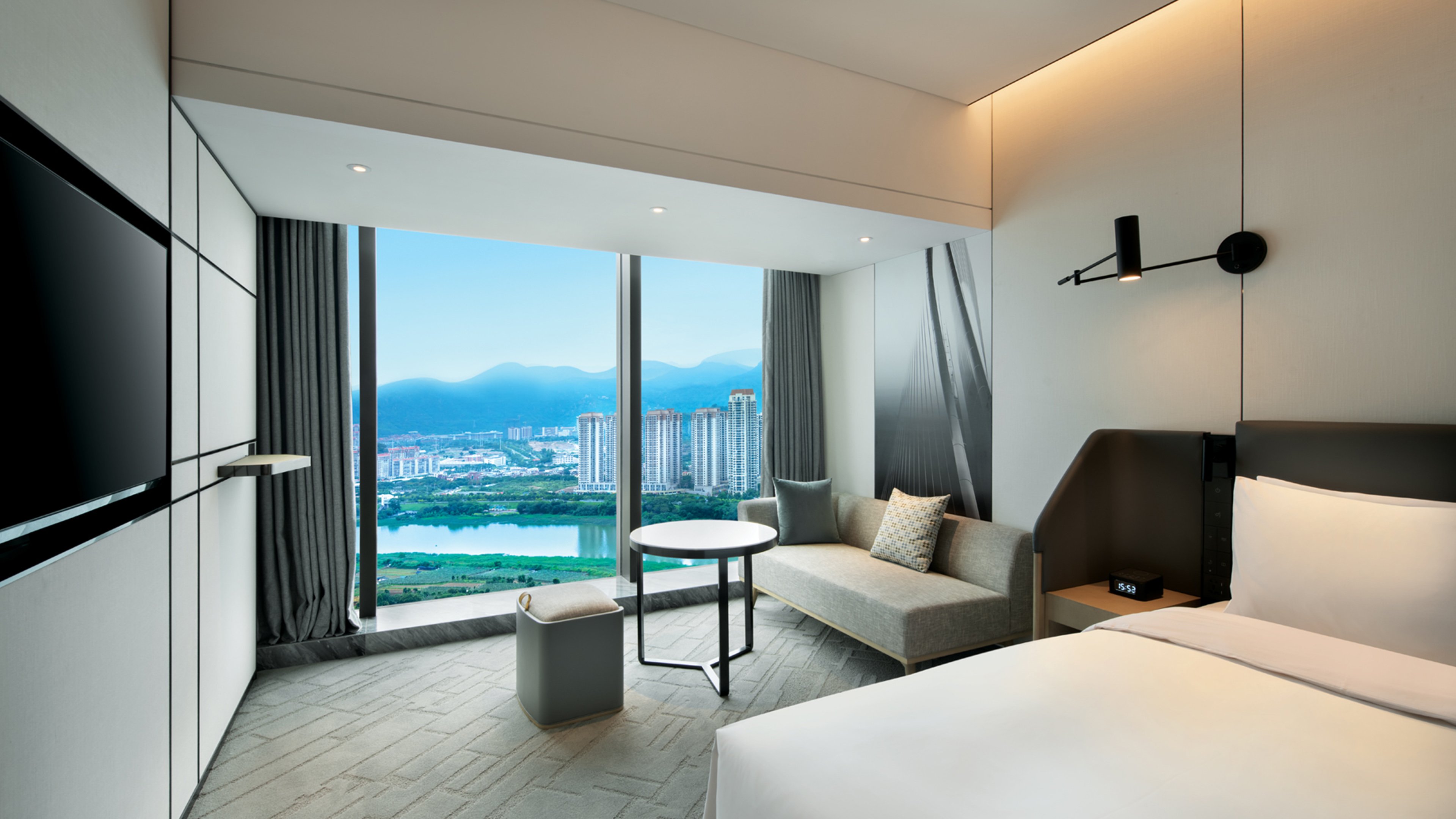 غرفة بريميوم بسرير كينج بإطلالة على النهر، Crowne Plaza Quanzhou Riverview 2/2