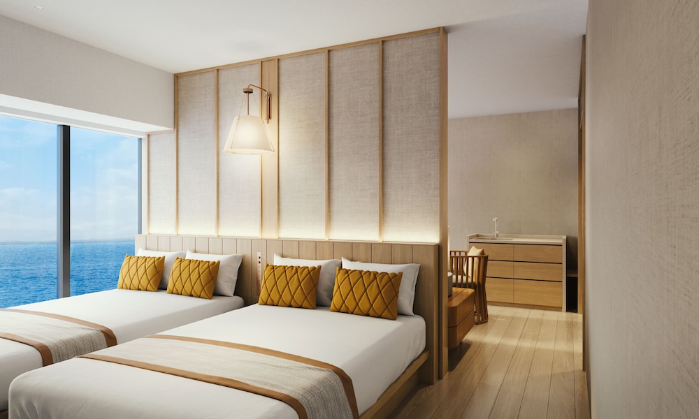 Vip, Suite, 2 Double Beds, Ocean Front, 2 Sofa, Lounge Access, Top Floor