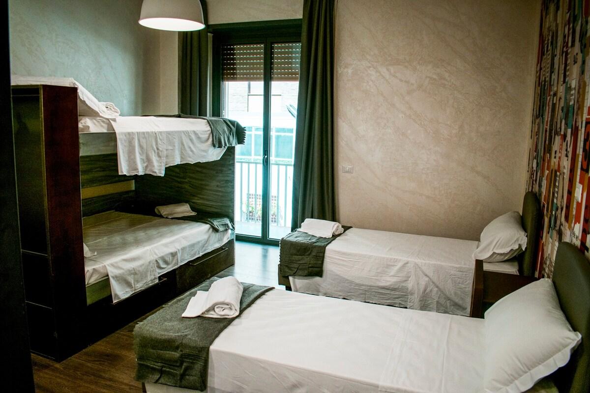 Bed in 4 Bed Male Dormitory