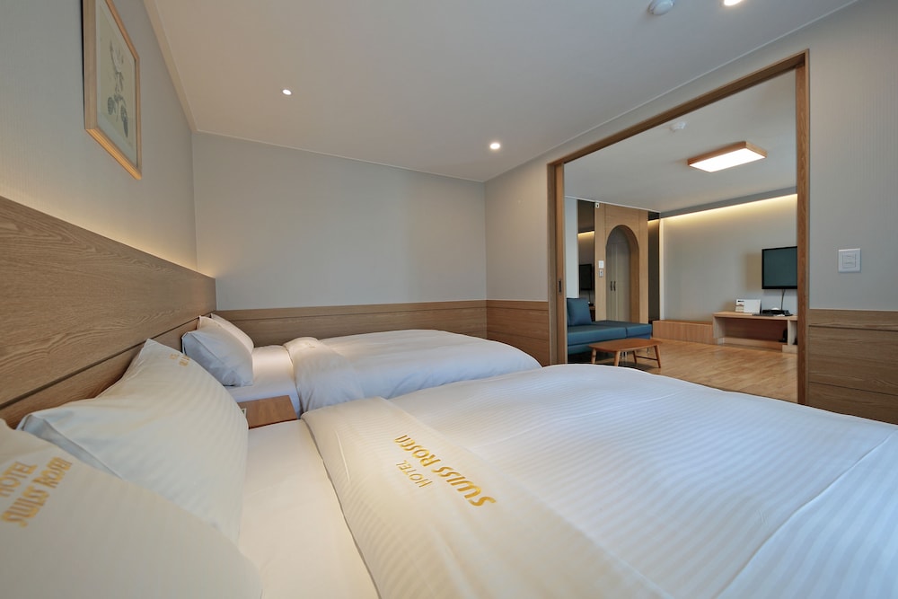 جناح عائلي بسريرين كوين، Benikea Swiss Rosen Hotel 2/6