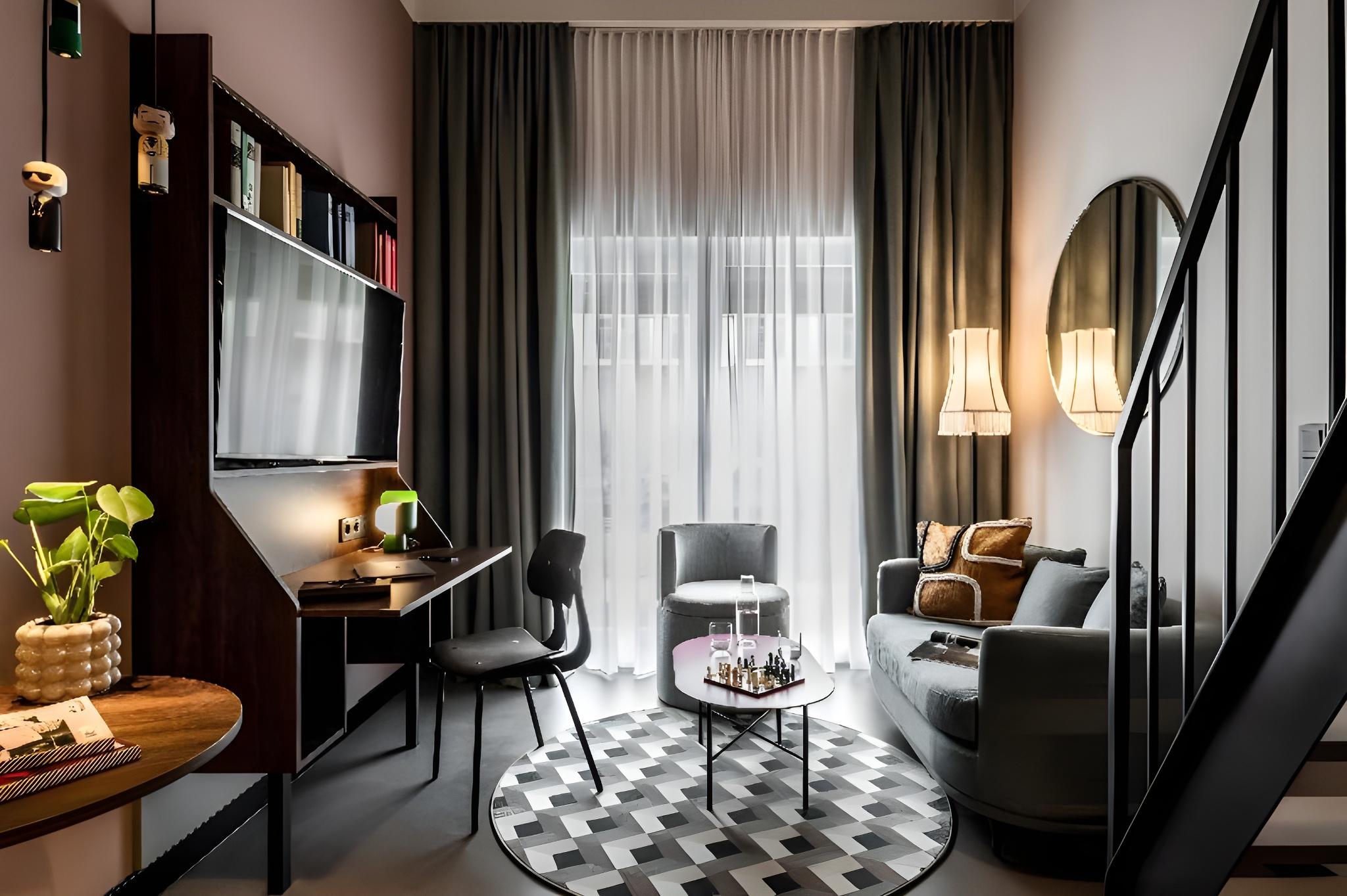 Duplex, Studio, Balcony