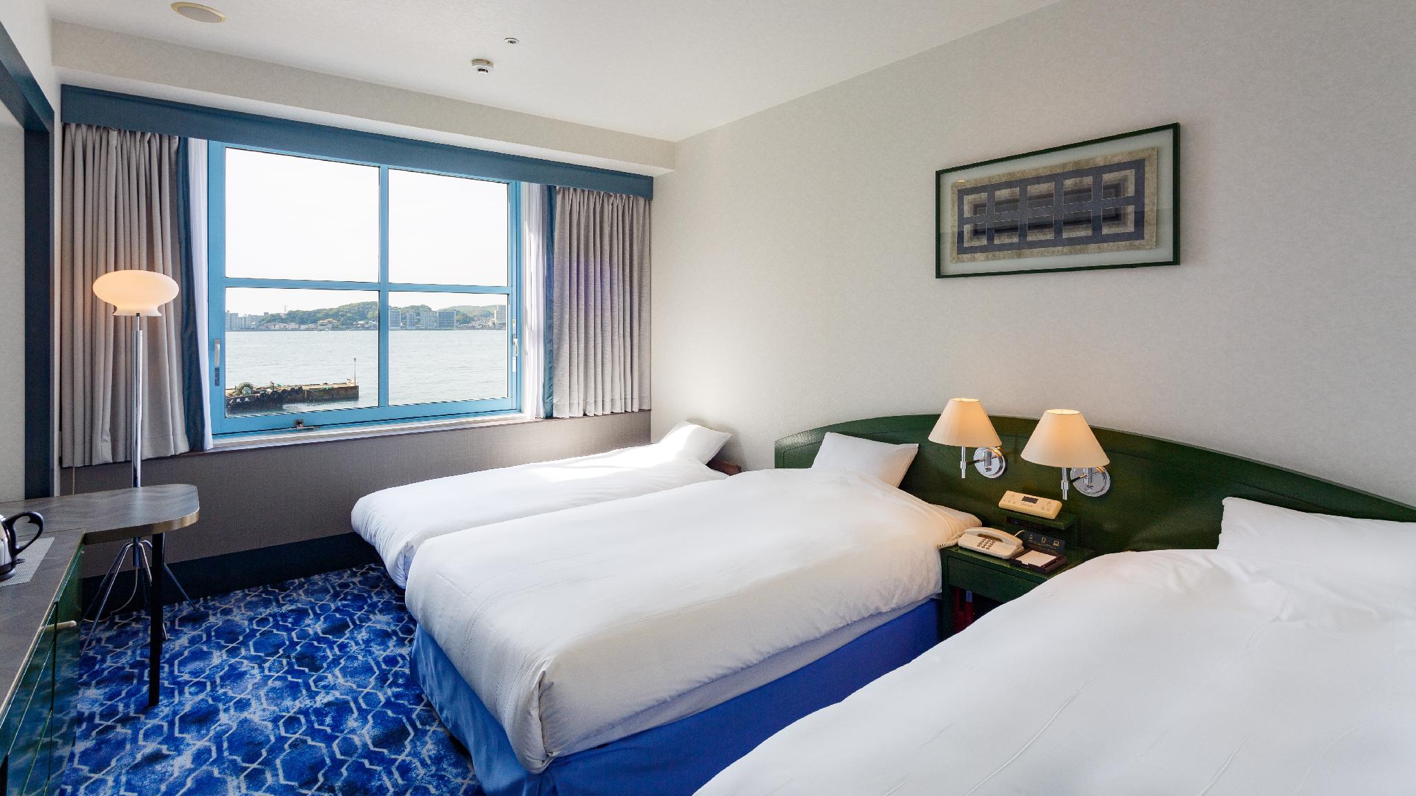 Kanmon Side, Twin Beds, Ocean View