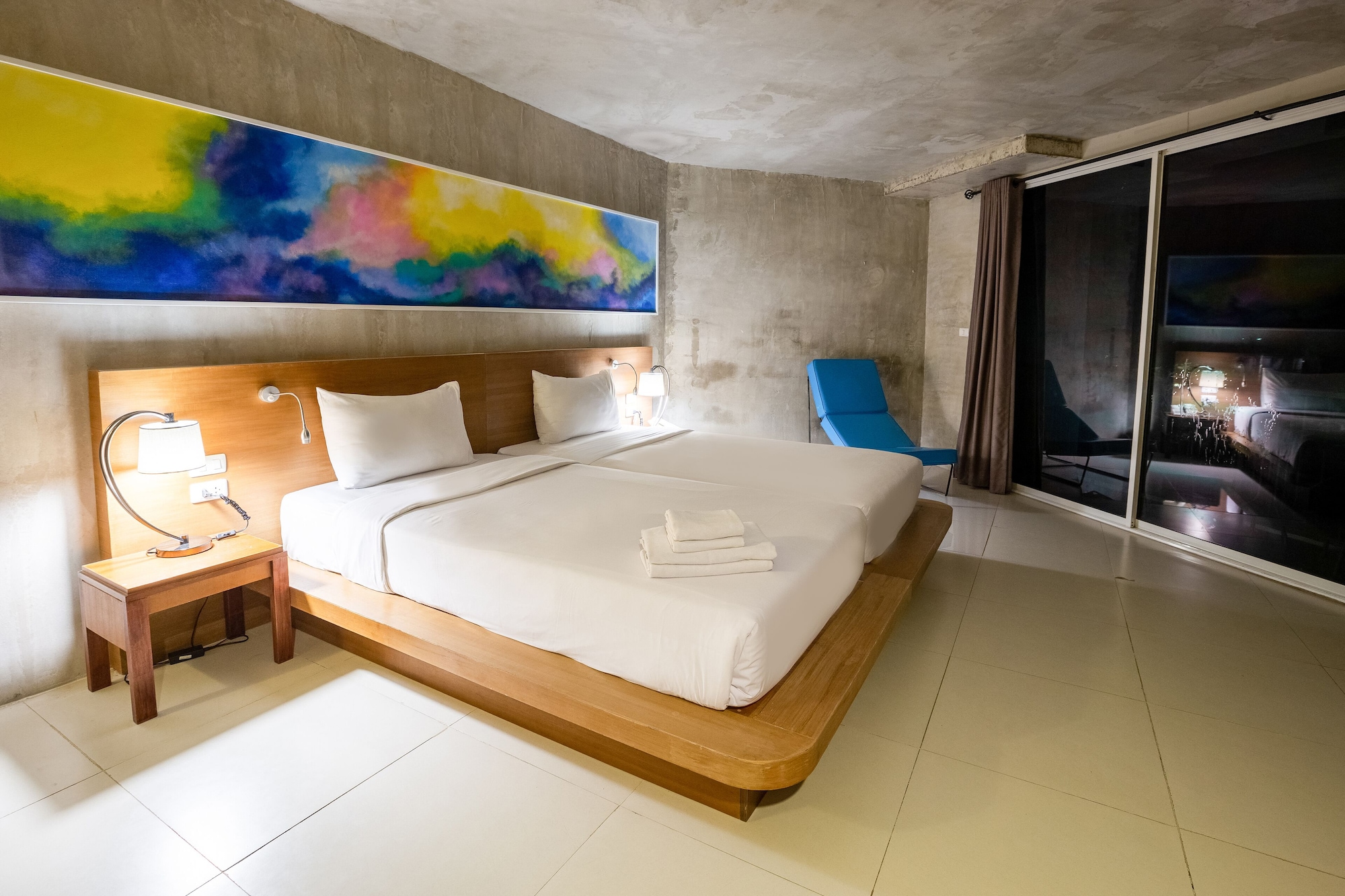 Luxury, Twin Beds, Garden View