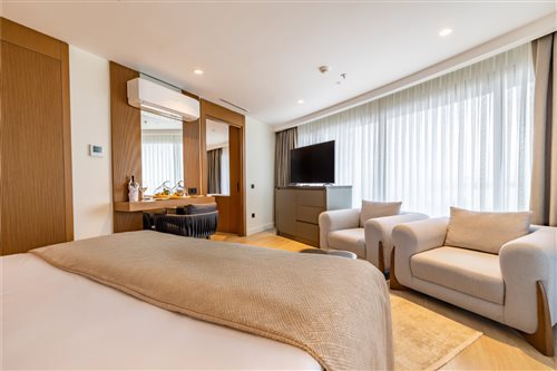 جناح عائلي بإطلالة على البحر، Beks Premium Resort and Spa 5/7