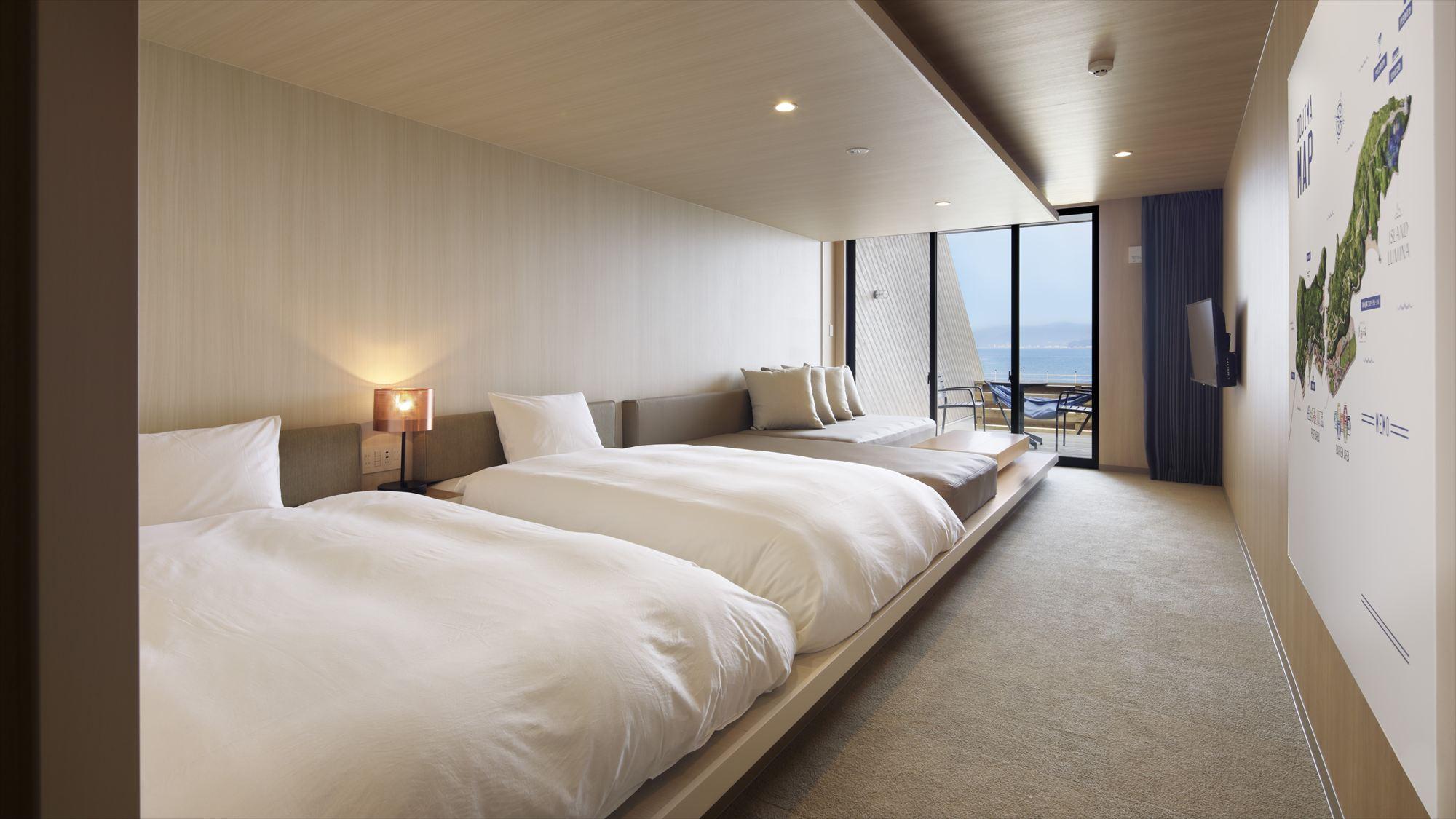 Family, Lodge, Twin Beds, Ocean View, Terrace