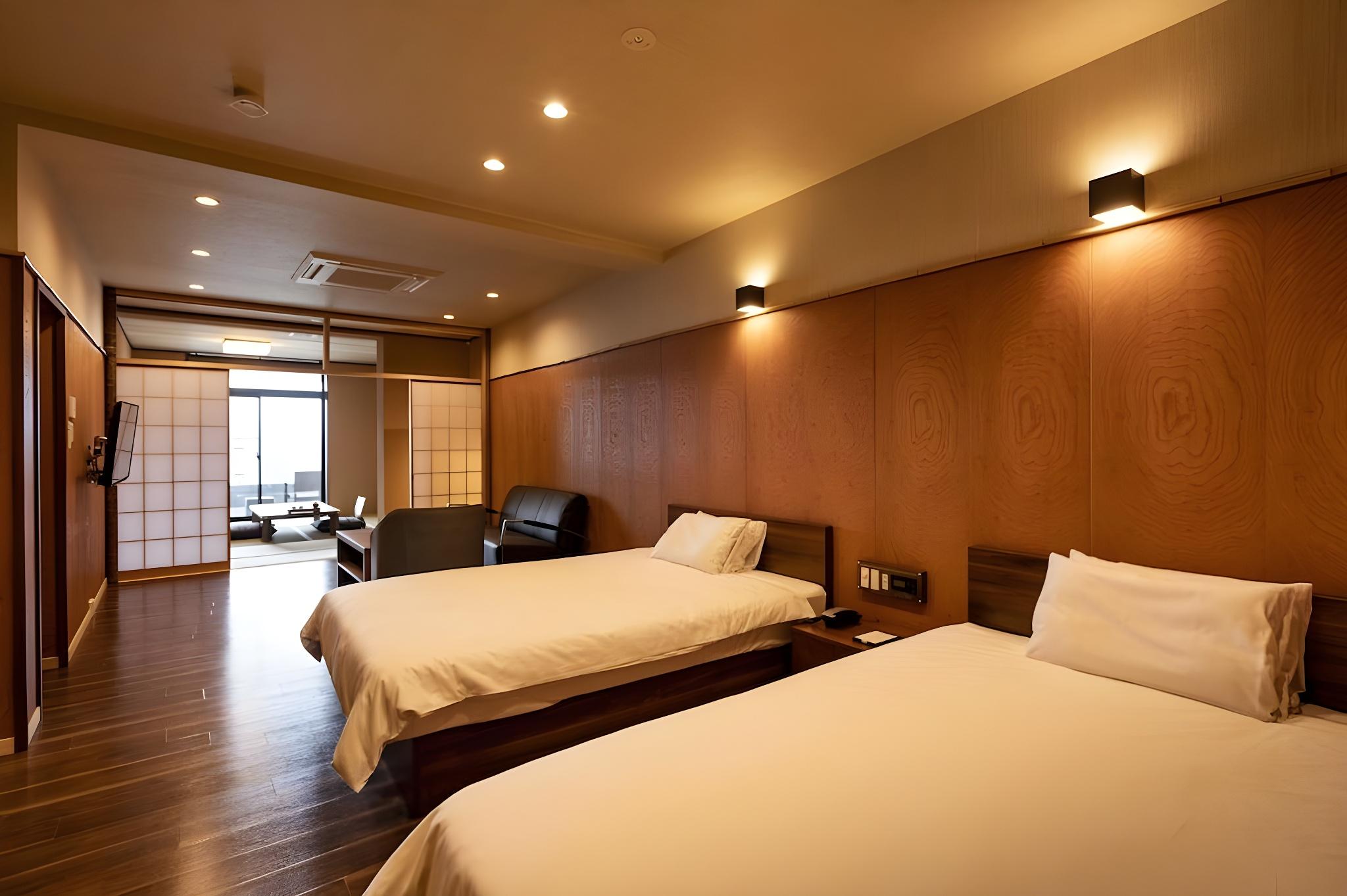 Japanese Western, S Ora, 2 Double Beds, Outdoor Bath