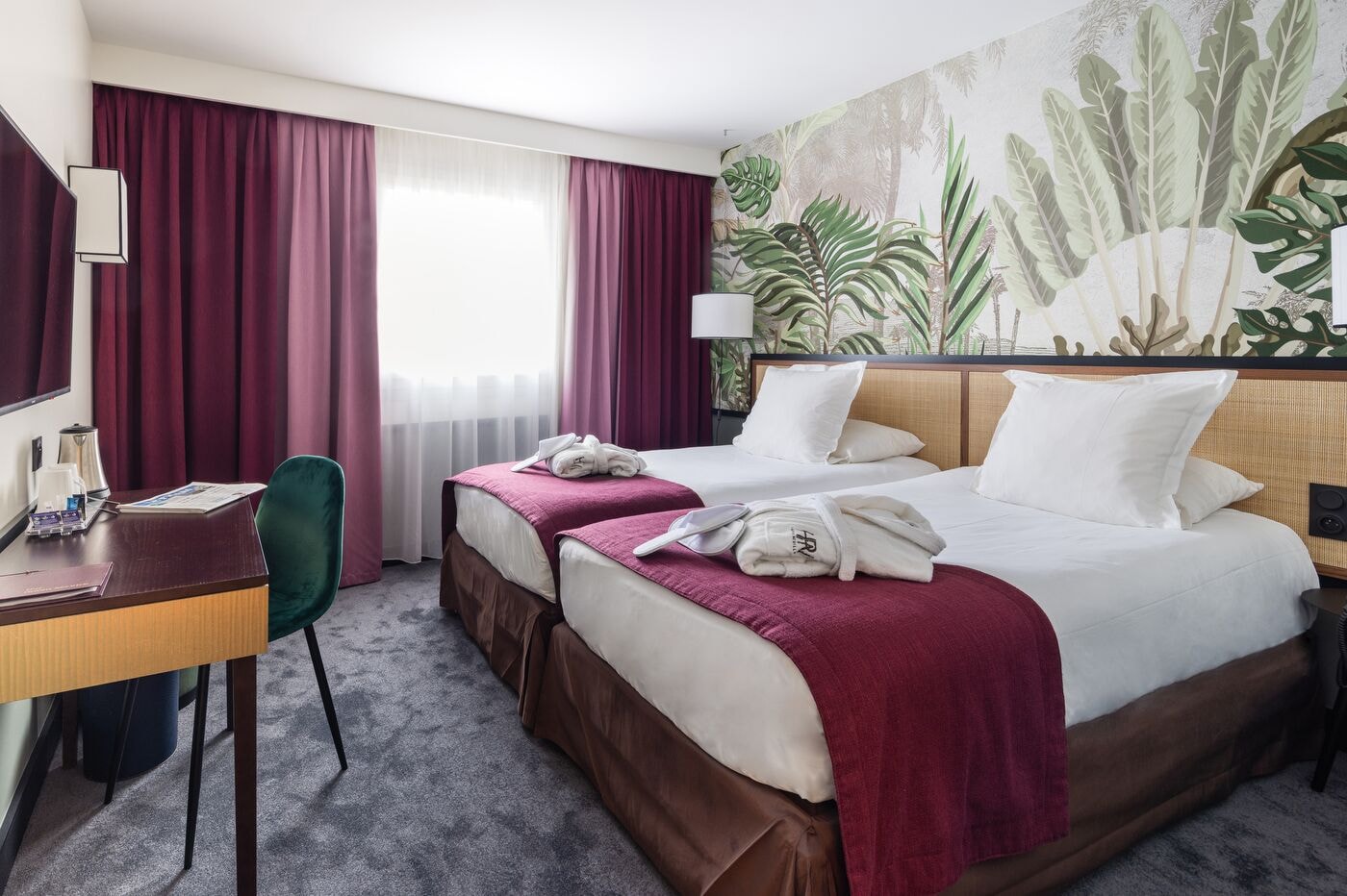 غرفة ديلوكس بسريرين منفصلين، Paris Neuilly Hotel 2/7