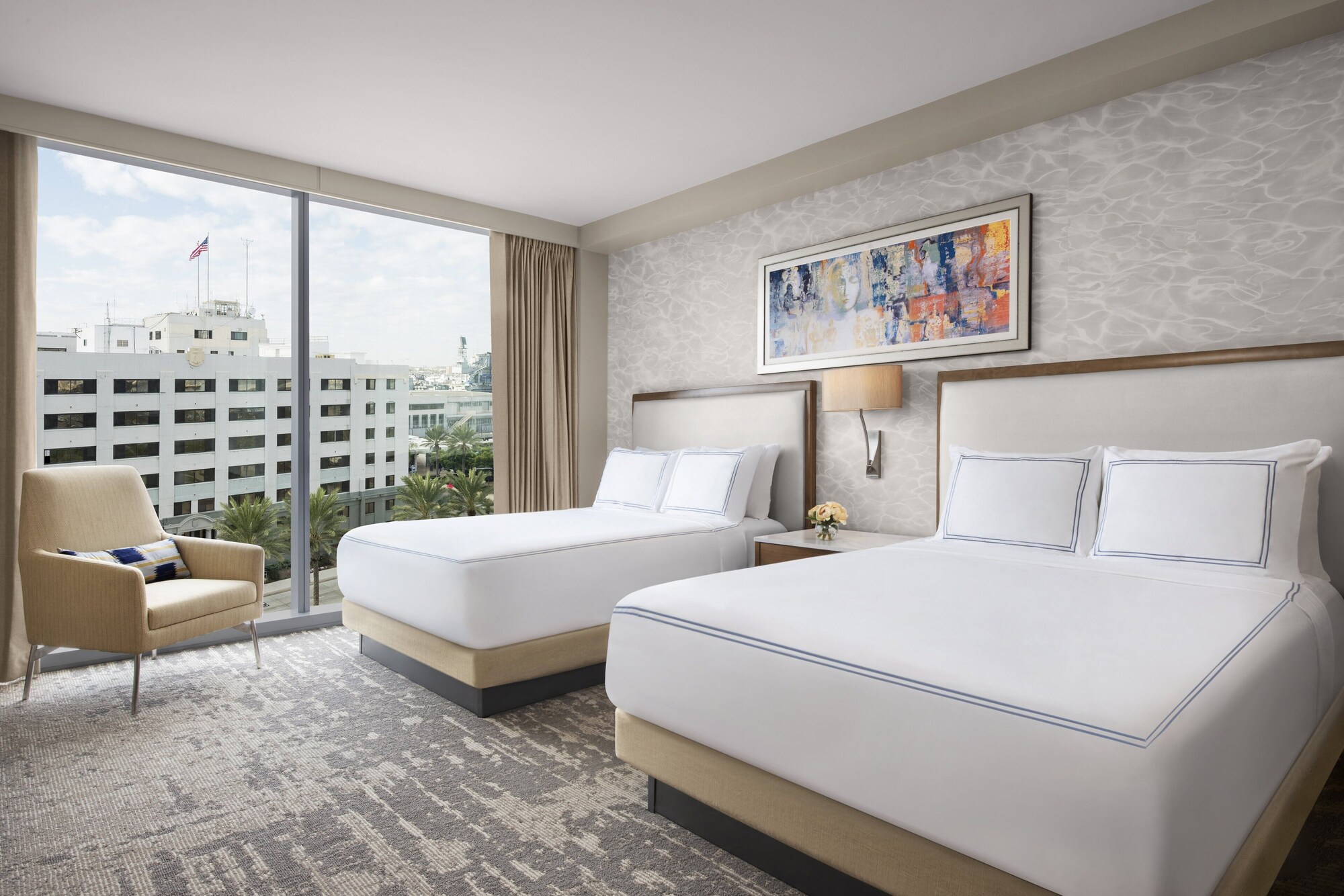 غرفة كلاسيكية بسريرين كوين بإطلالة على المدينة، Intercontinental San Diego 3/5