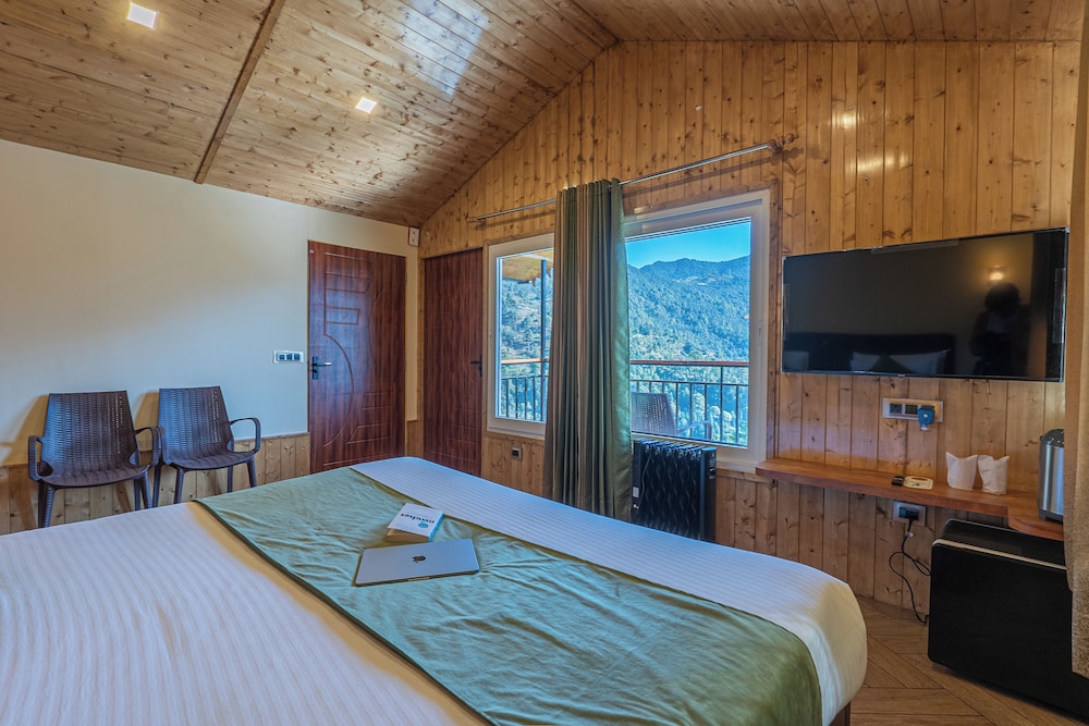 Wooden, Cottage, Double Bed